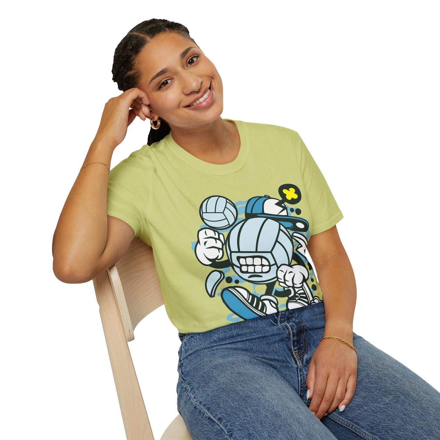 Unisex Cartoon T Shirt Animation Tee Funny Design Gildan Softstyle 64000 100 Percent Cotton