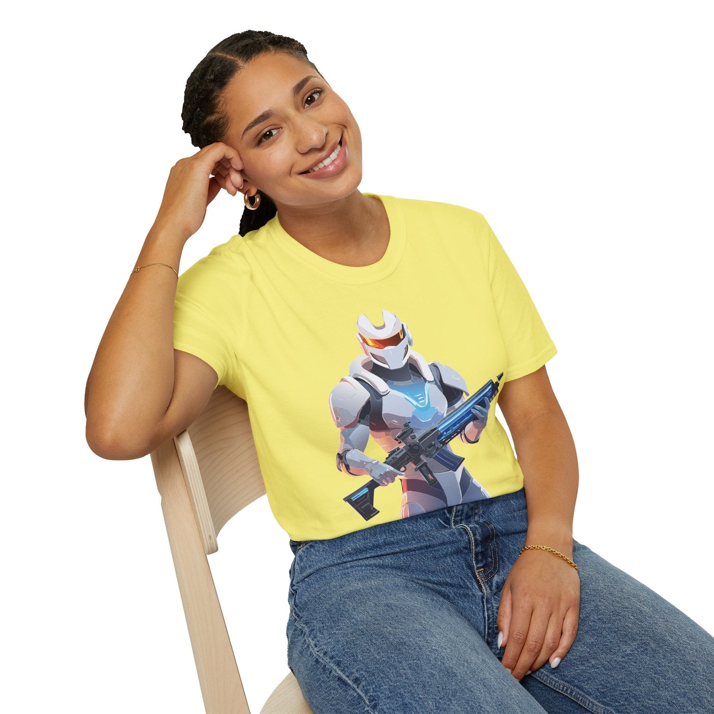 Robocop T Shirt Unisex Gildan Softstyle 64000 100 Percent Ring Spun Cotton Tee With Artwork