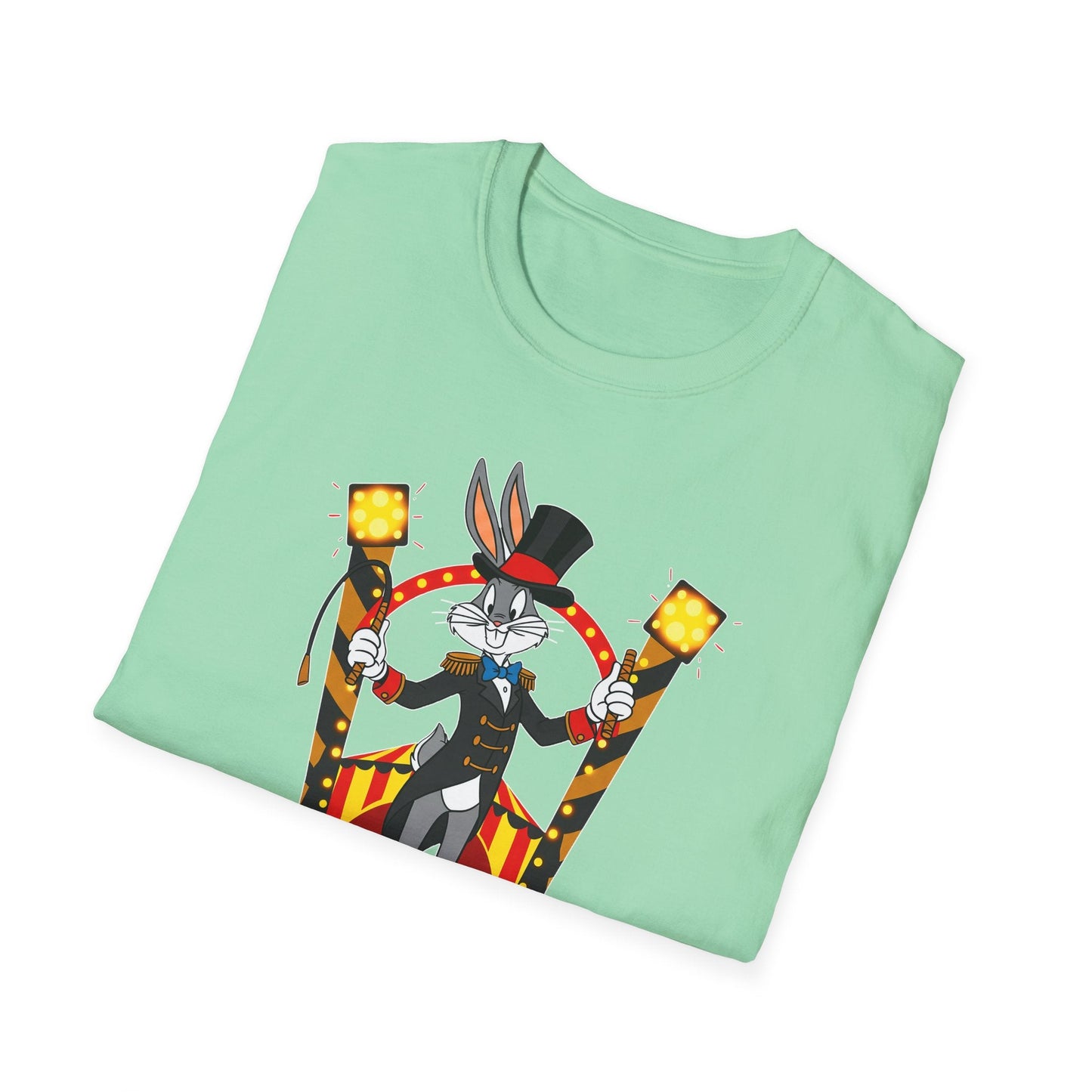 Cartoon Bunny Graphic Unisex Cotton Animal Animation Artwork Design Tee 14