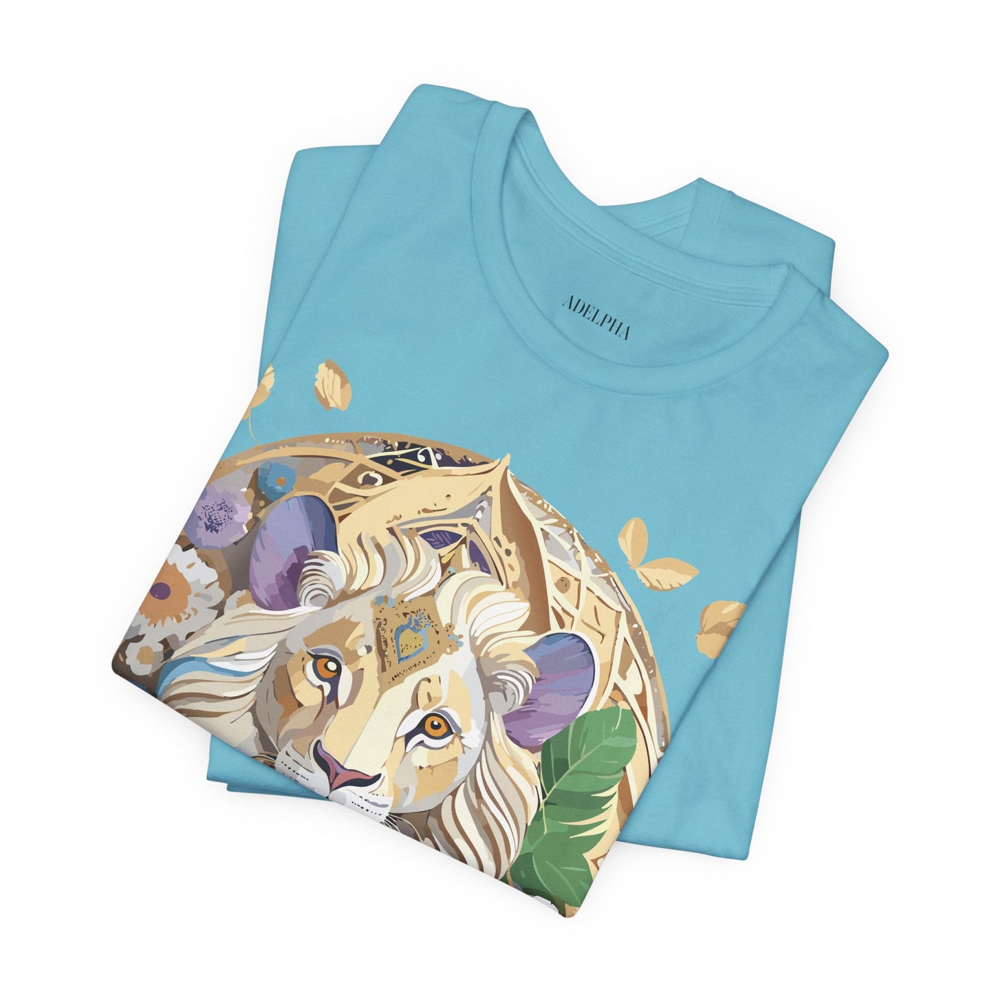Adelpha Graphic Tee Unisex Medallion Shirt Vintage Inspired Art Design Short Sleeve