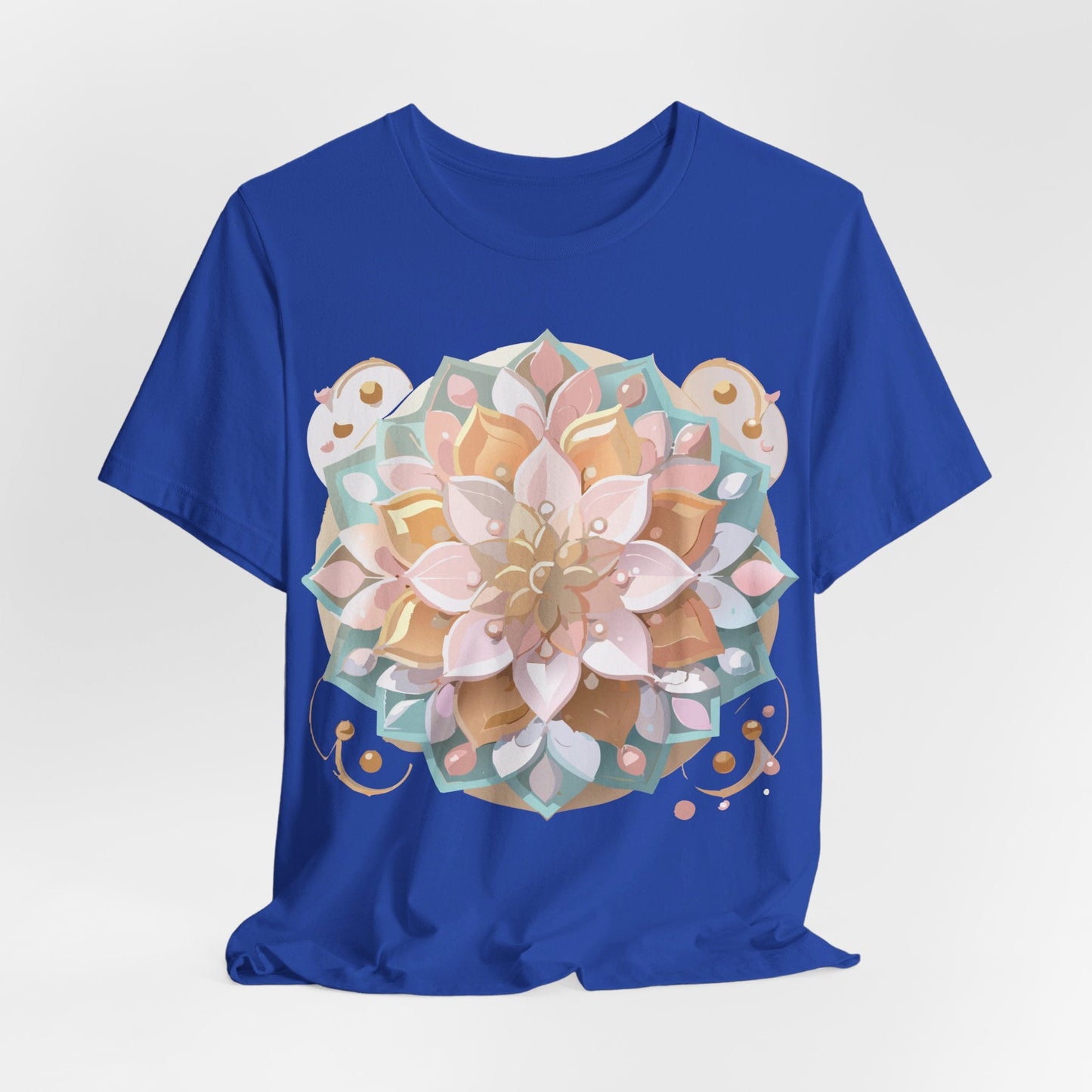 Mandala Graphic Unisex 100 Cotton Vintage Floral Artwork Tee 10