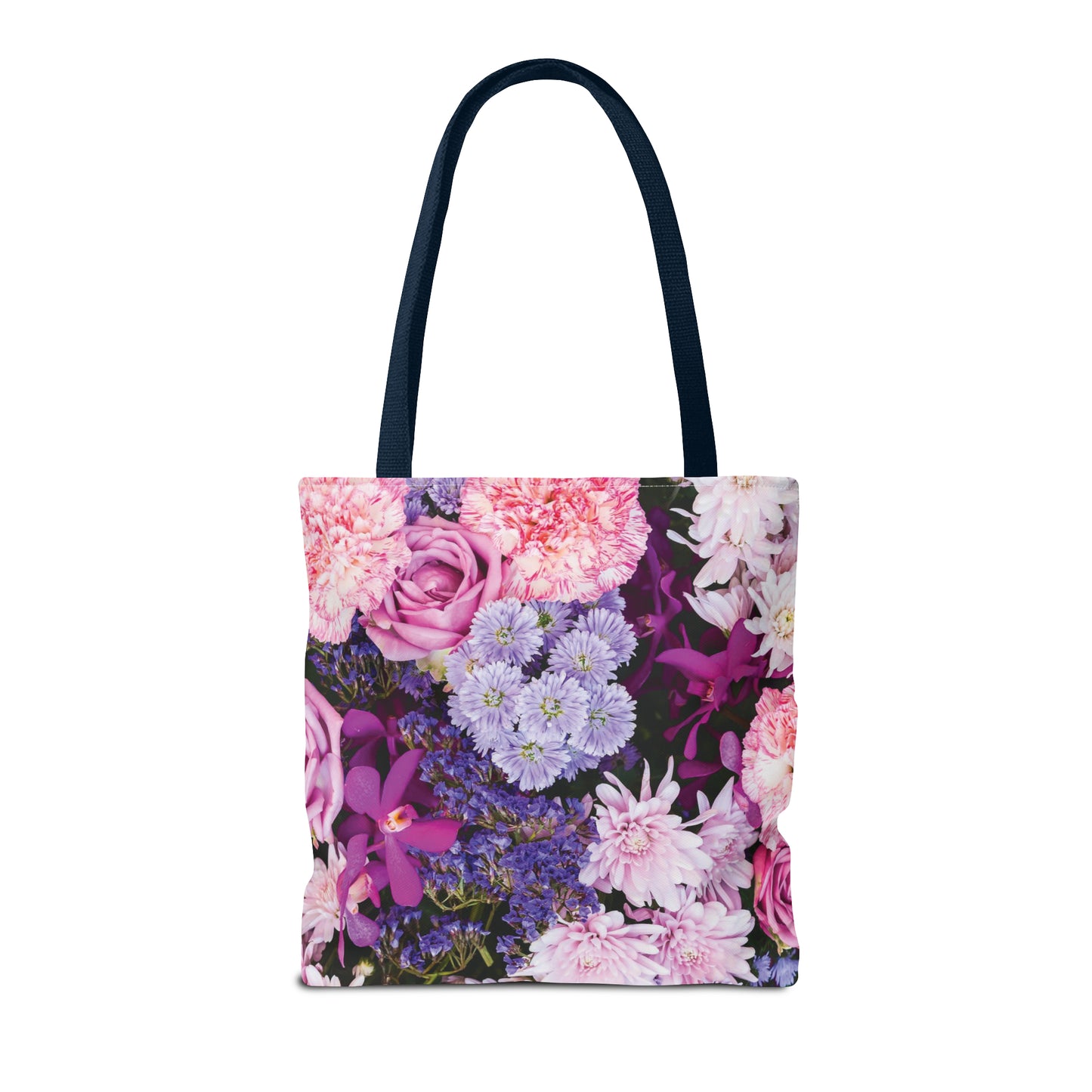 Canvastasche mit floralen Prints 