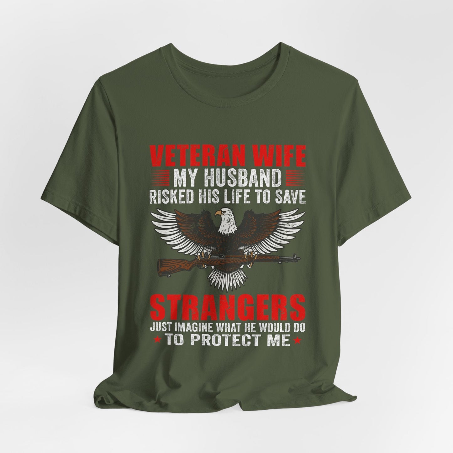 Army Veteran Patriotic Graphic Design Unisex Cotton T-Shirt v40