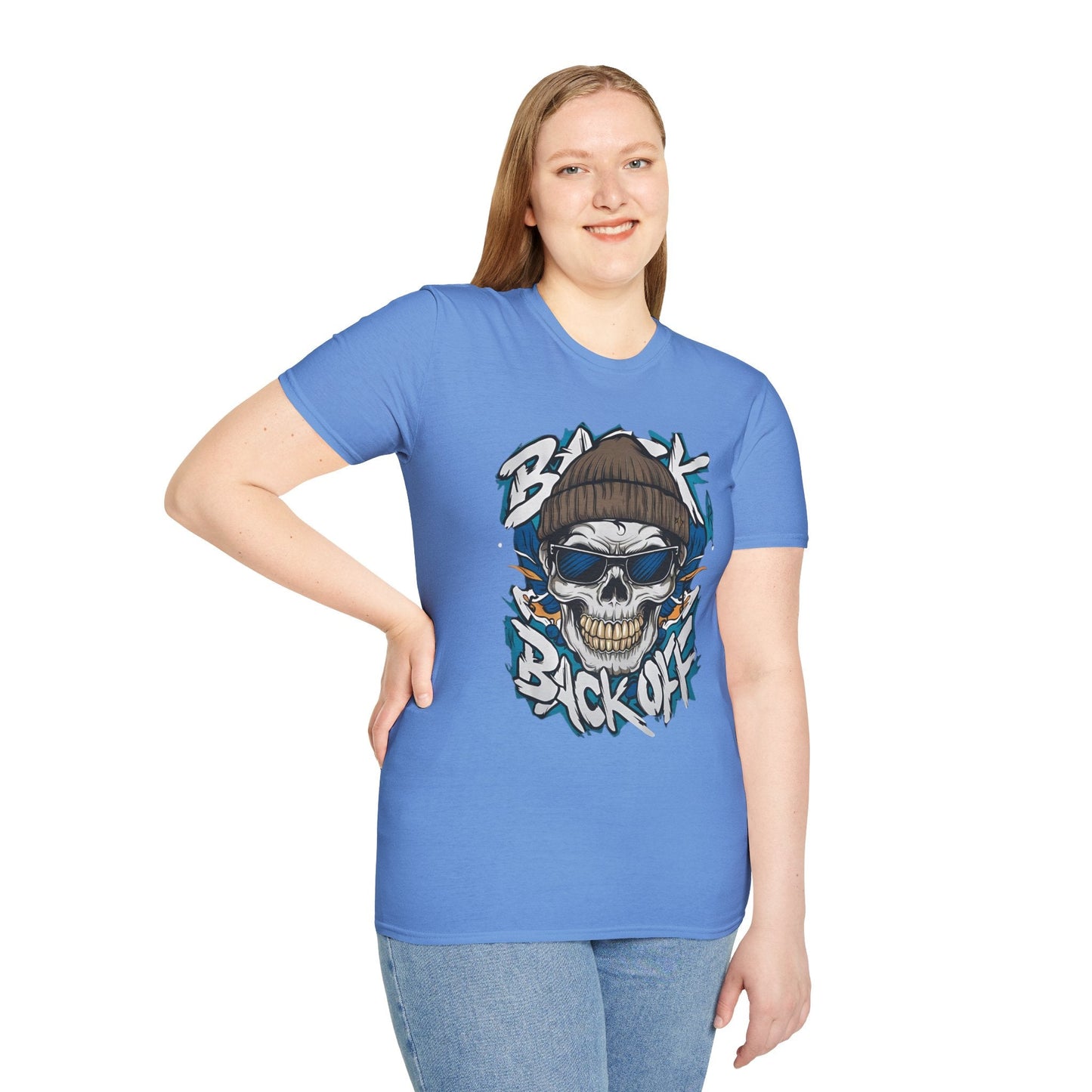 Gildan Softstyle Skull Tee Shirt Unisex Skeleton Design 100 Percent Cotton Graphic Tee