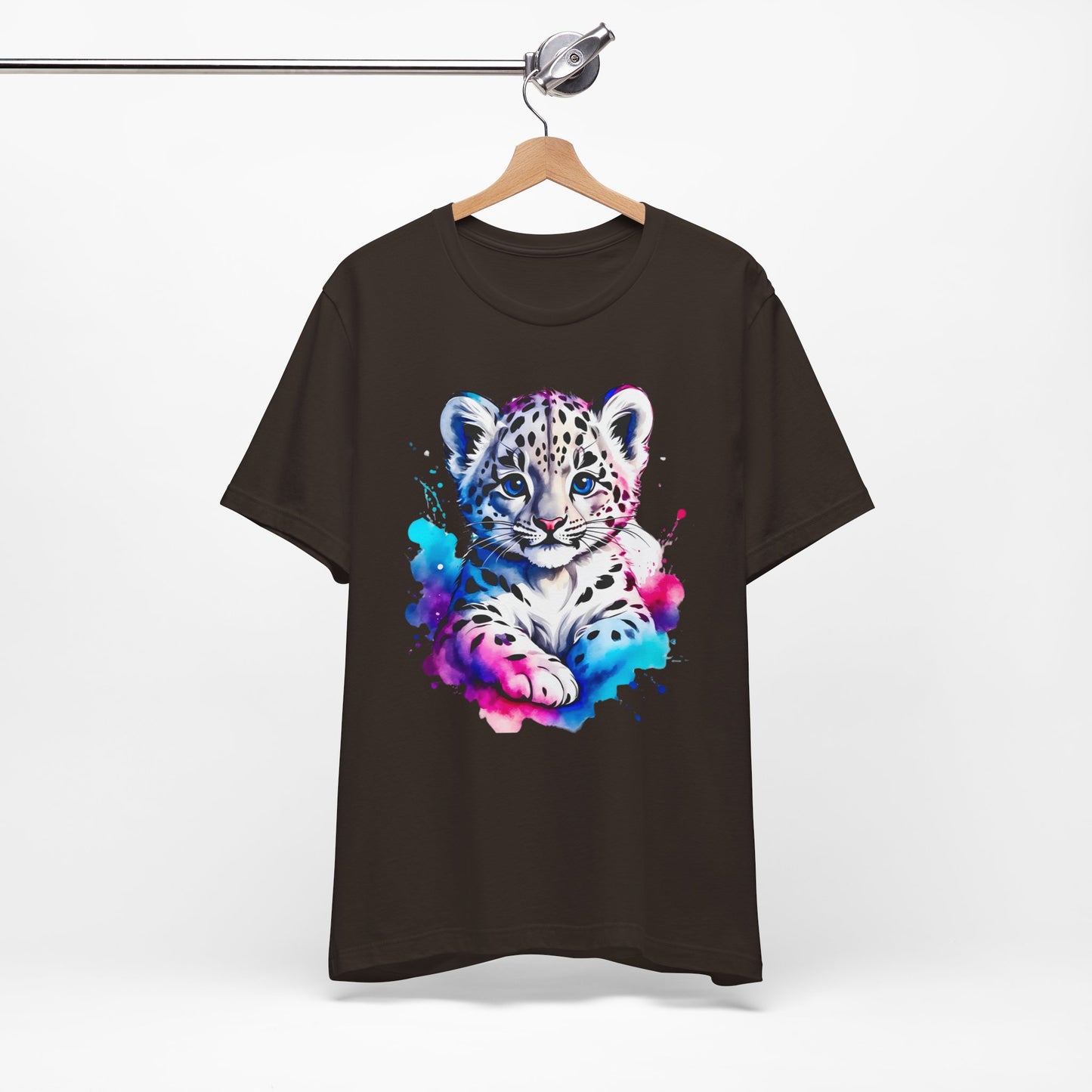 Baby Leopard Shirt, Cute Leopard Tee Shirt, Animal T-Shirt, Gepard Top, Animal Tees, Art Design T-Shirt, Graphic Tee
