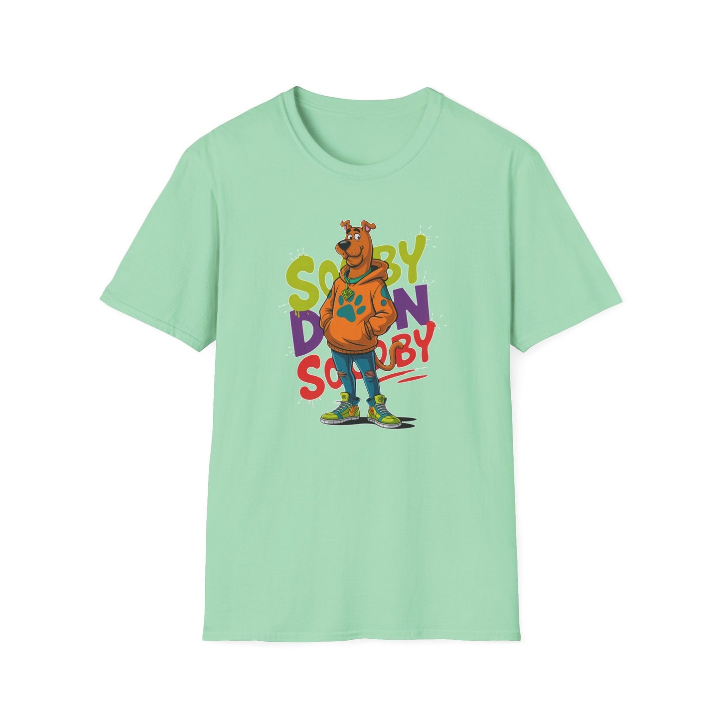 Unisex Cartoon T Shirt With Animation And Funny Animals Tee Gildan Softstyle 64000