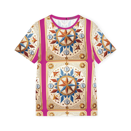 7-Card Deck Graphic T-Shirt, Art Design Poly Shirt, All Over Print Graphic Tee, Playing Cards T-Shirt, Playing Cards Tees