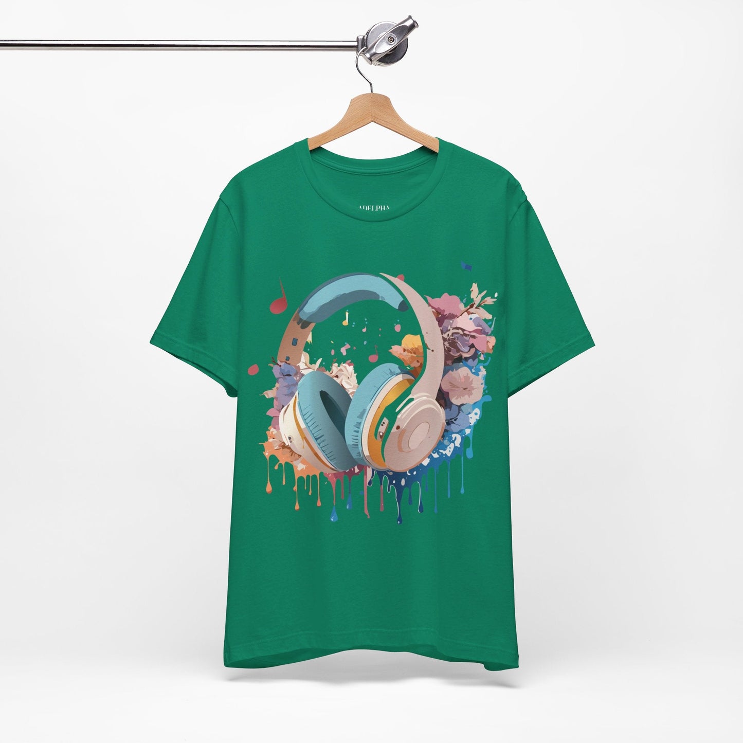 Music Graphic T Shirt Unisex Short Sleeve Tee Adelpha Vintage Inspired Art For Casual Everyday Wear