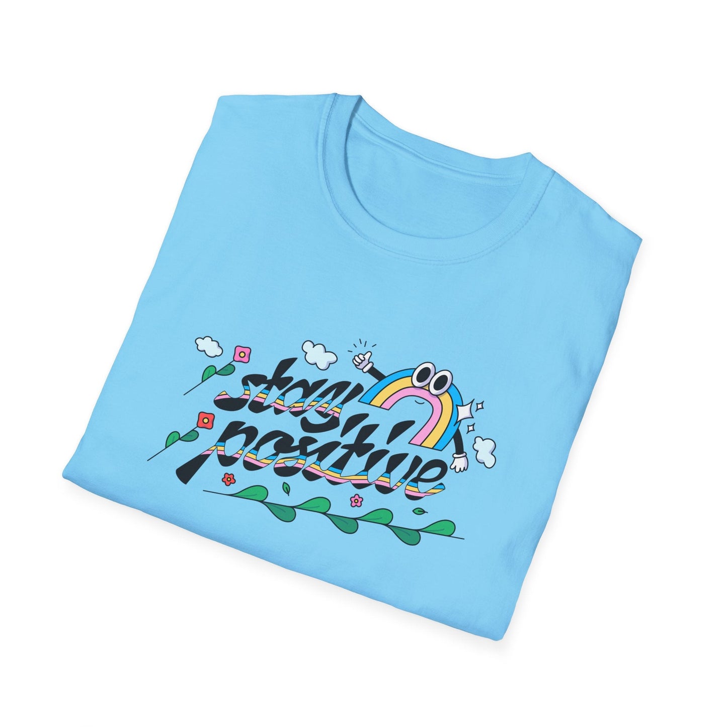 Positive Slogan T Shirts Unisex Softstyle Tee With Positive Words And Good Quotes Gildan 64000