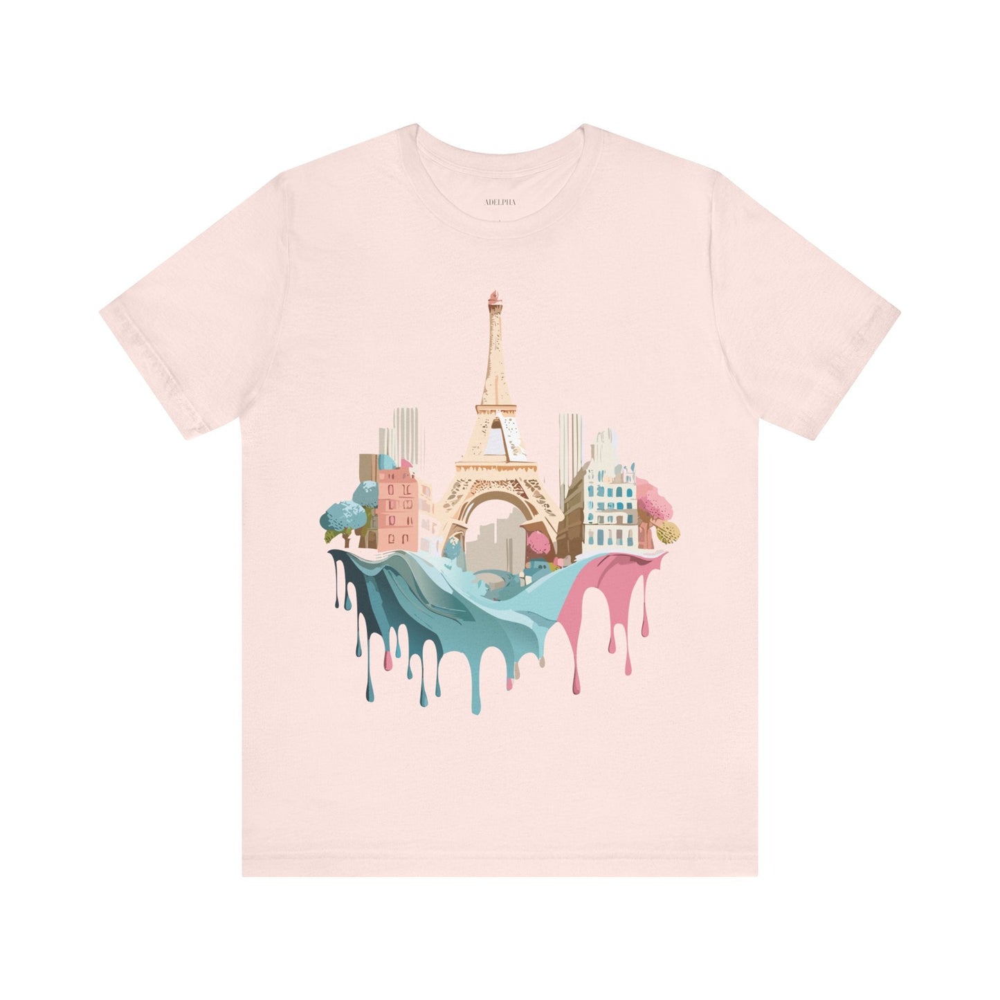 Paris Tourist Shirt Unisex Graphic Tee With Vintage Inspired Artwork Adelpha Art Design