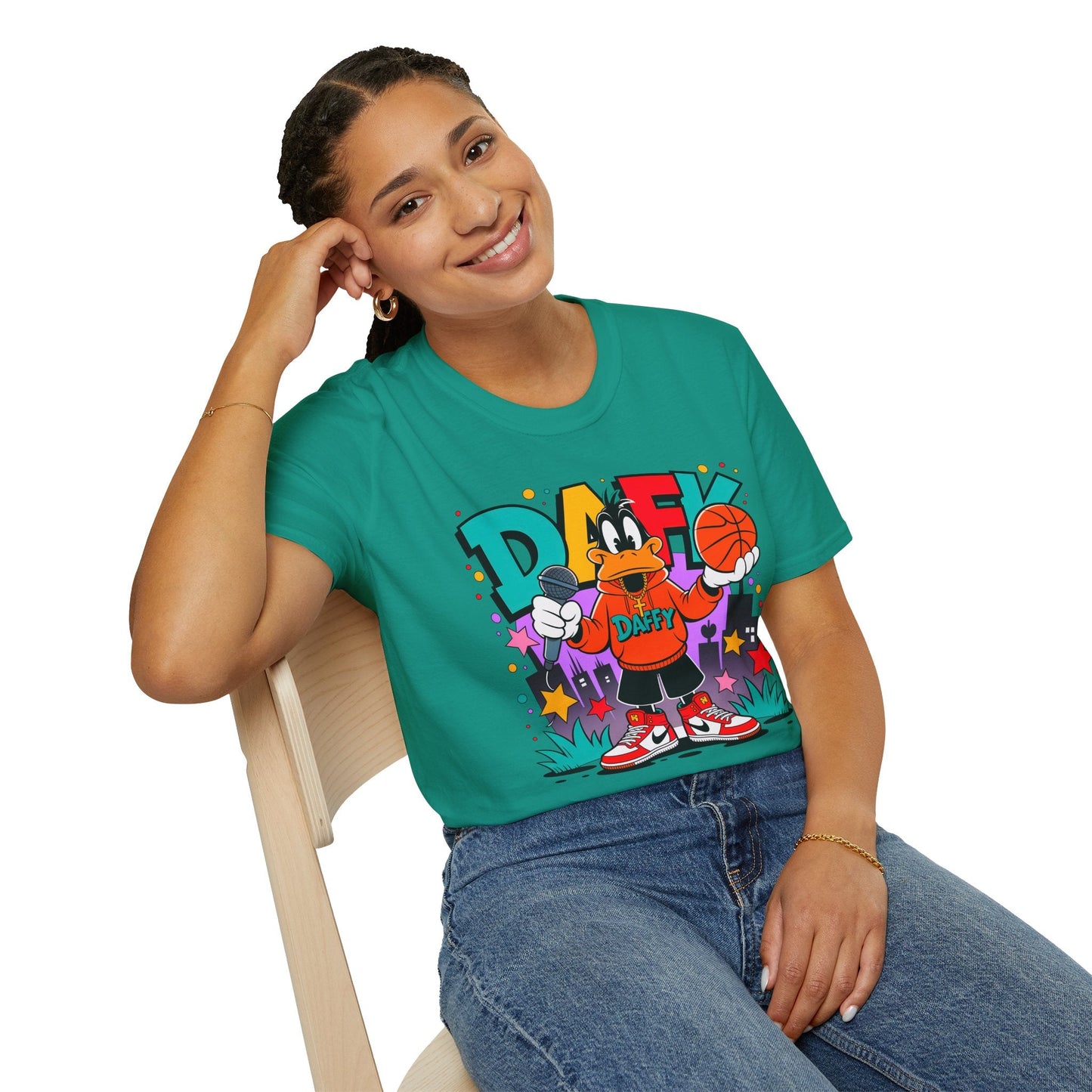 Funny Animals Cartoon T Shirt Unisex Graphic Tee Animation Shirt Softstyle Cotton
