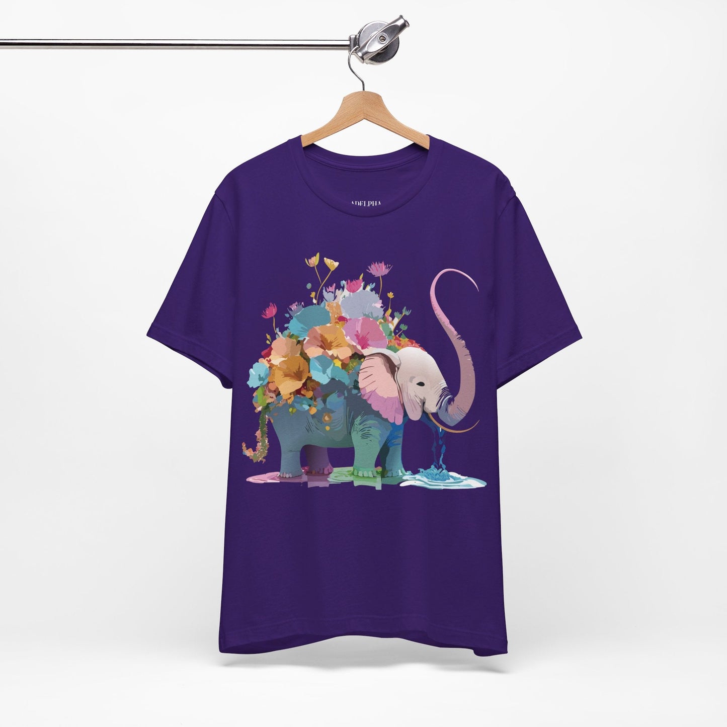 Elephant Graphic T Shirt Unisex Vintage Inspired Art Tee Adelpha Short Sleeve Artwork
