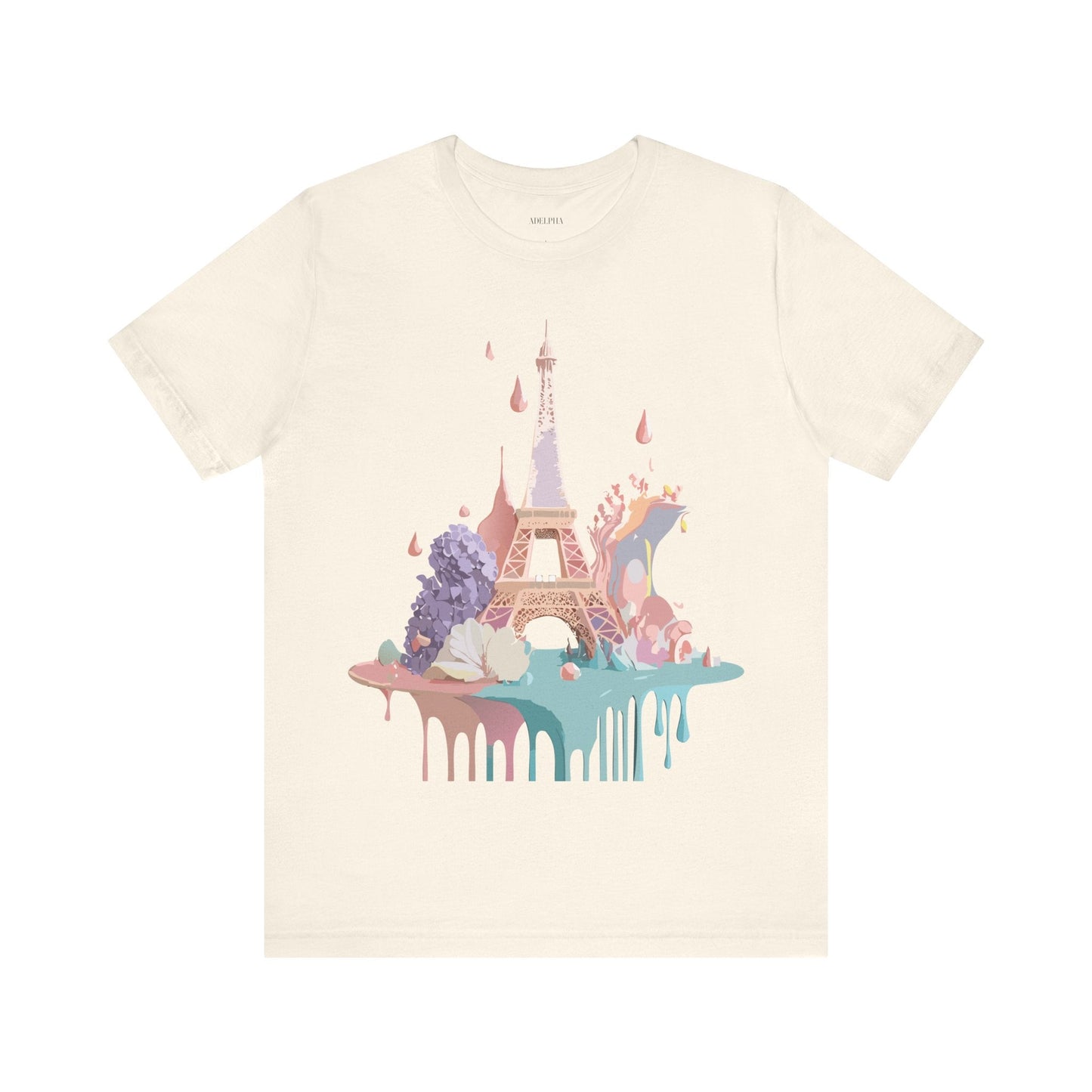 Paris Tourist Shirt Unisex Graphic Tee Vintage Inspired Artwork by Adelpha Short Sleeve Jersey