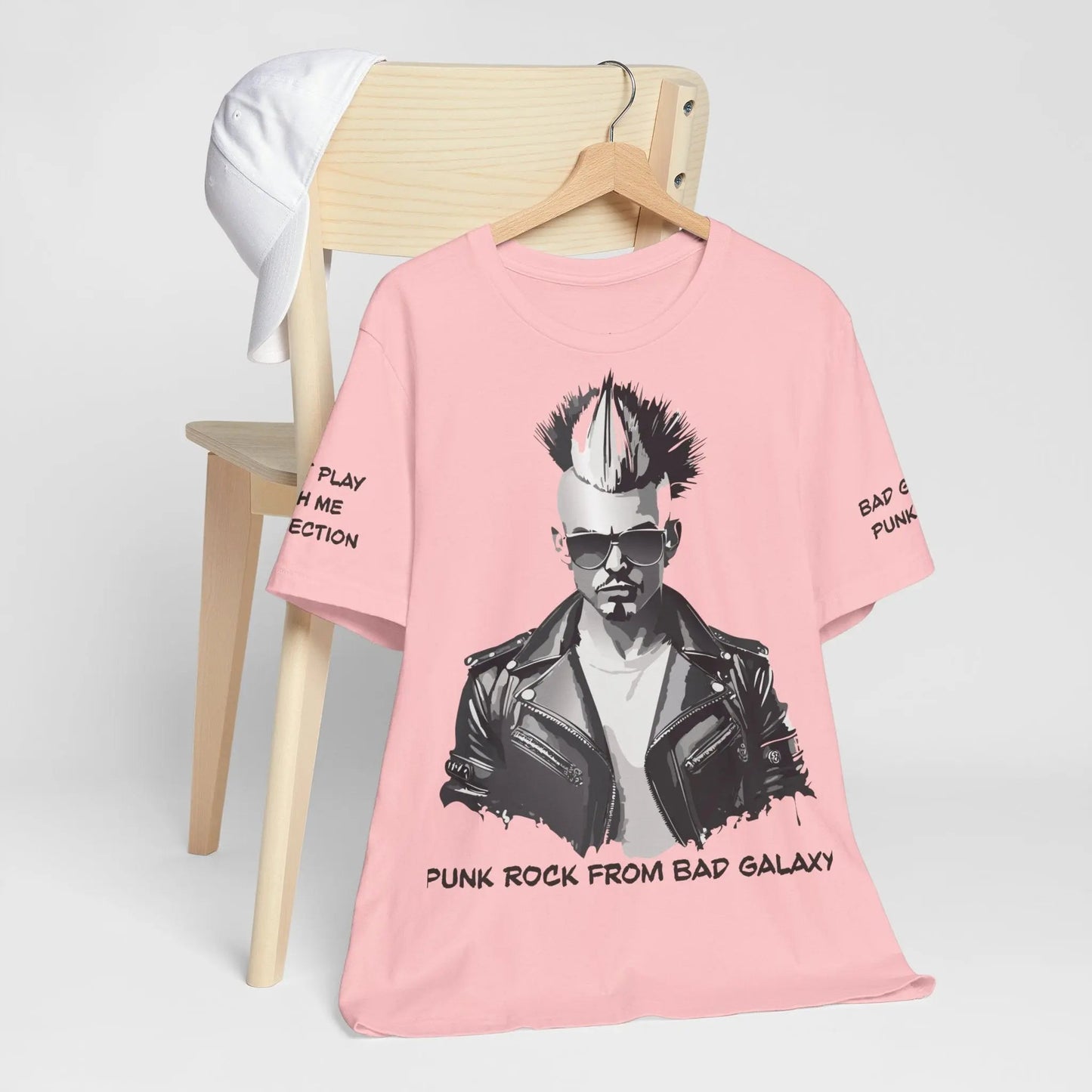 Bad Galaxy Punk Rock Tee Shirt Made In USA With Eco Friendly Ink 100 Percent Cotton
