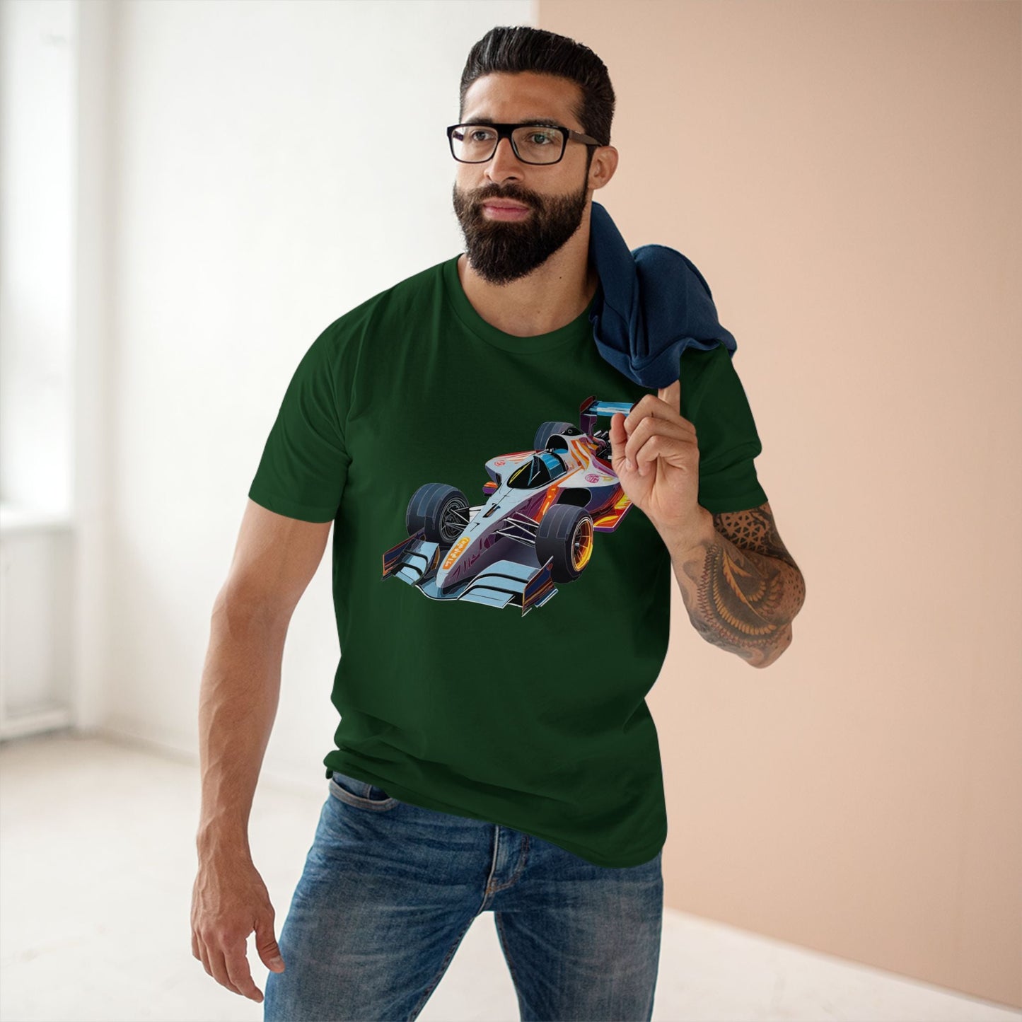 Car Graphic Unisex 100 Cotton Staple Tee 11