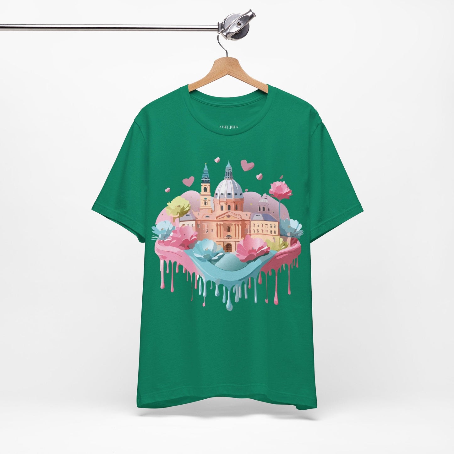 Prague Tourist Graphic Tee By Adelpha Unisex Vintage Inspired Art Shirt Original Artwork