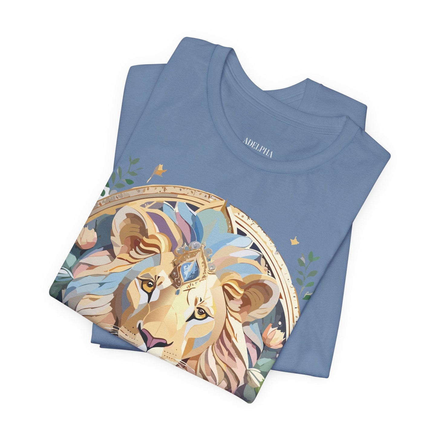 Medallion Graphic Unisex 100 Cotton Vintage Animal Medal Artwork Tee 60