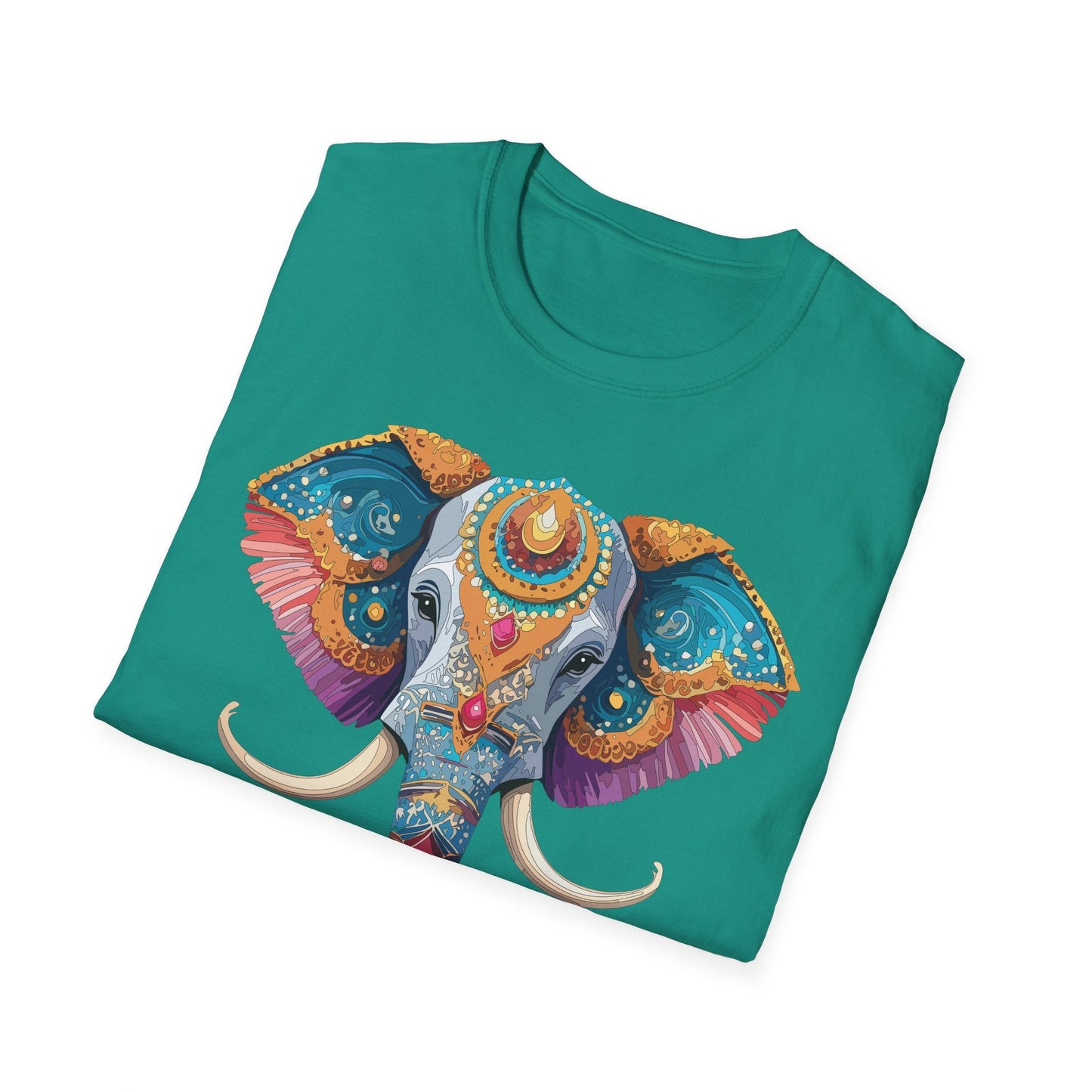 Elephant Shirt Unisex Elephant Tee Softstyle Cotton Gildan 64000 Animal Tee Graphic Elephant Tee