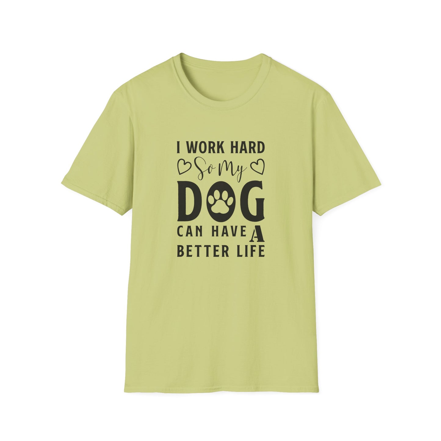Funny Dog Lover Graphic Unisex Cotton T-Shirt Softstyle