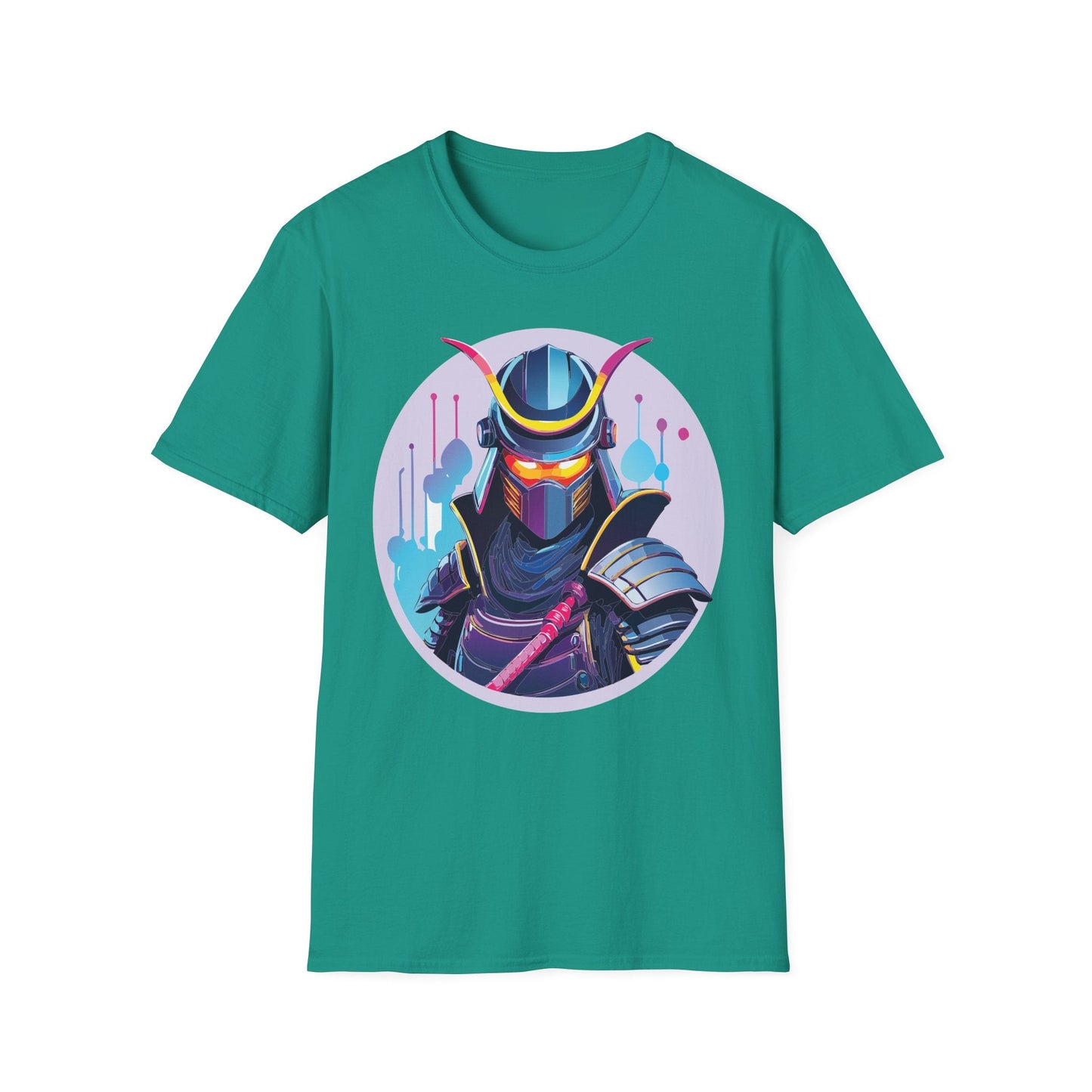 Unisex Samurai Shirt Gildan Softstyle Tee Hundred Percent Ring Spun Cotton Comfort