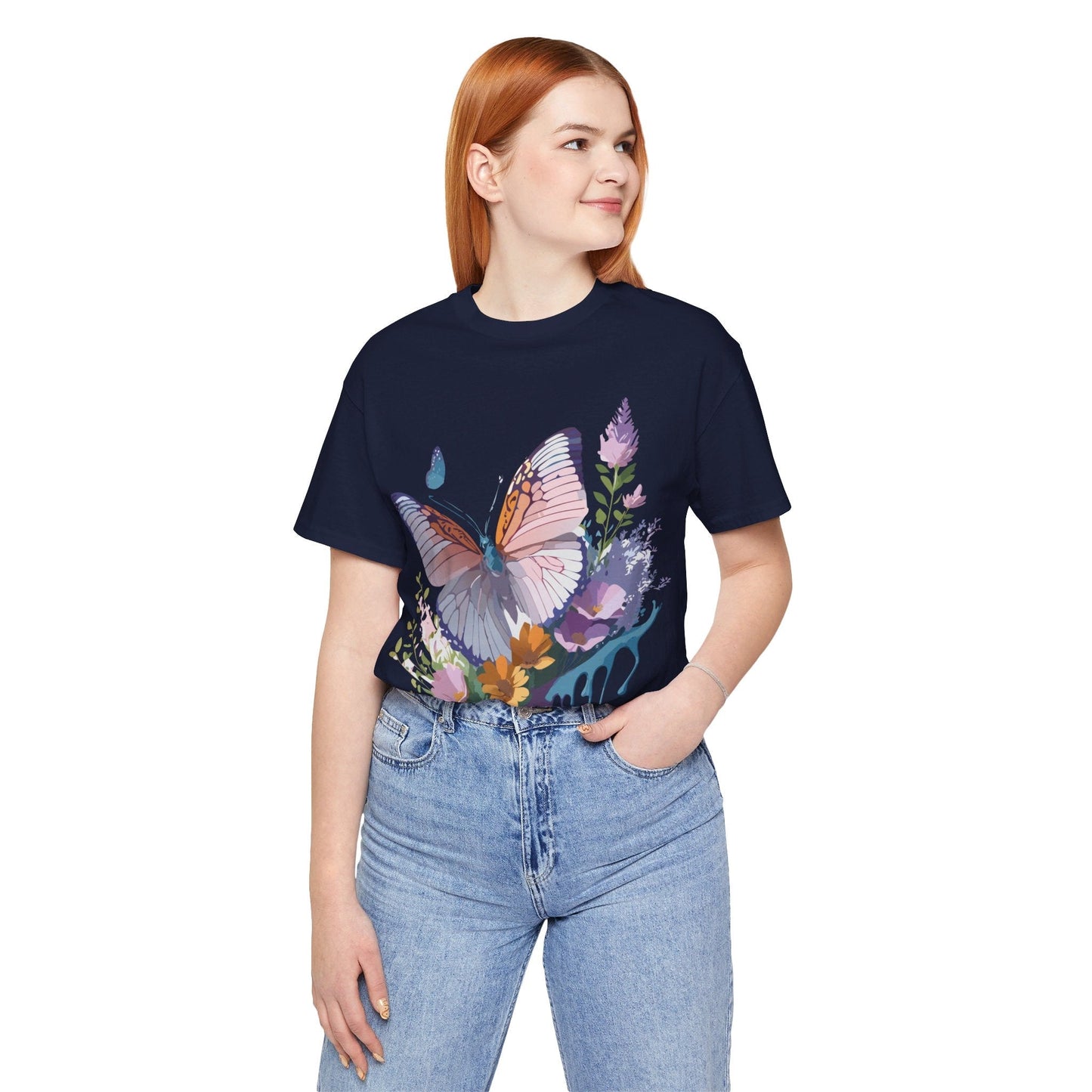 Butterfly Graphic Tee Unisex Adelpha Vintage Inspired Art Design Tee