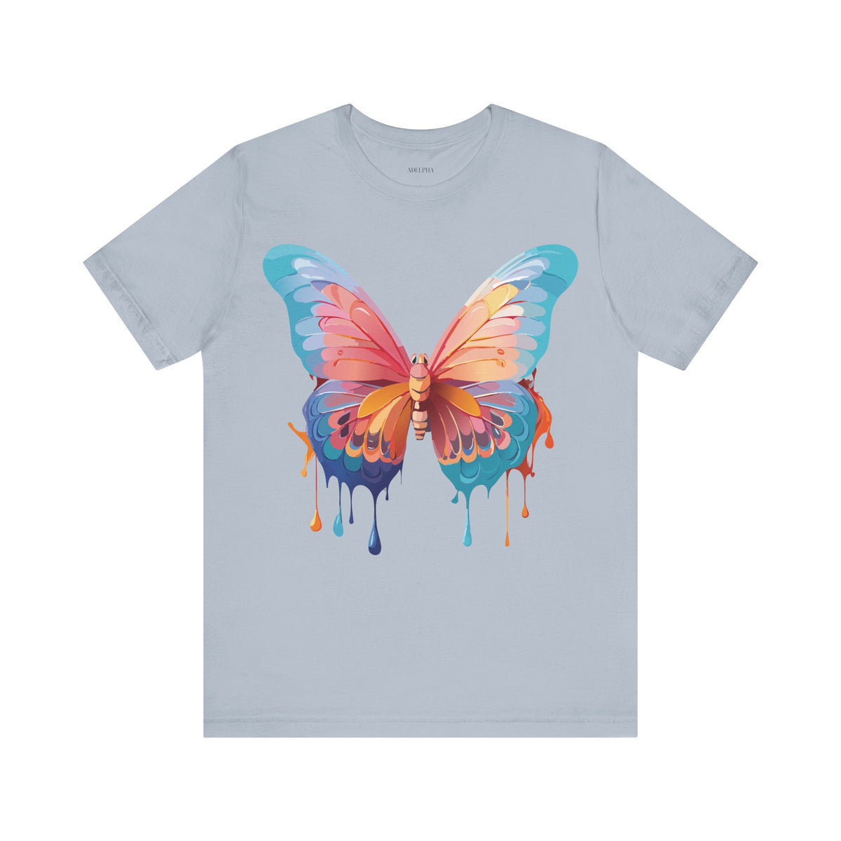 Butterfly Graphic Unisex Cotton Bella+Canvas Tee with Art Design n11