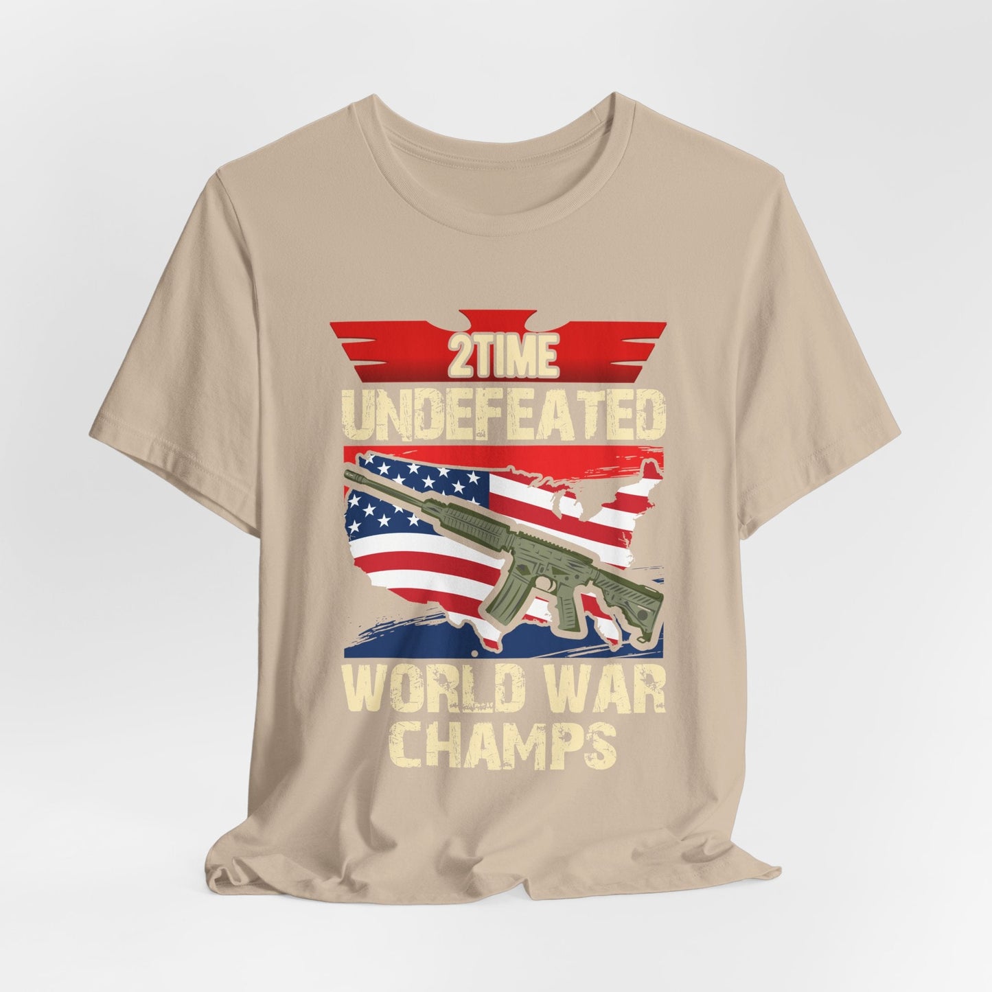Army Veteran Patriotic Graphic Design Unisex Cotton T-Shirt v15