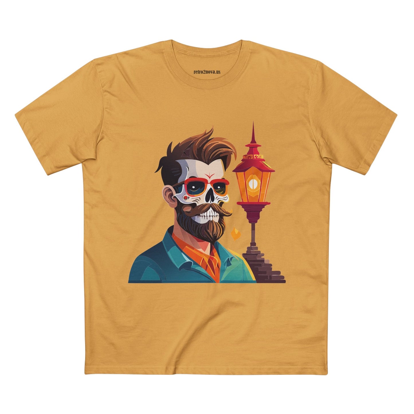 Skull Shirt Unisex Premium Cotton Tee With Skeleton Art Design From Retro2Nova Exclusive Collection