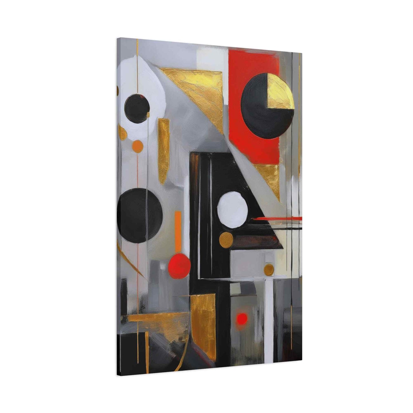 Red Abstract Painting Print Canvas 20x24,20x30,24x30, 24x32,24x36,30x40, 32x48,36x48,40x60 Pine-Wood Inner Frame ABS-23