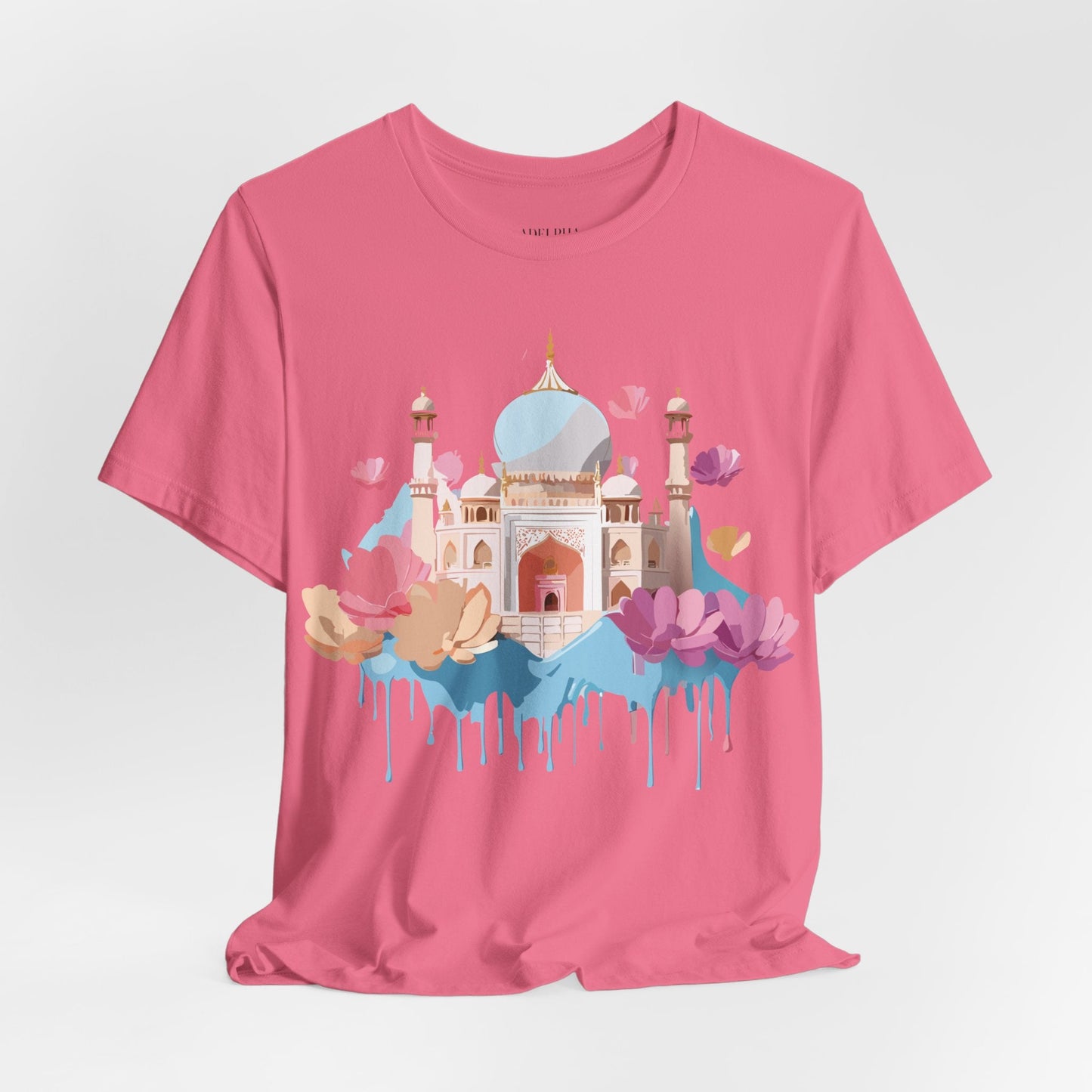 Tourist Shirt Taj Mahal Graphic Tee Unisex Short Sleeve Art From Adelpha Vintage Inspired
