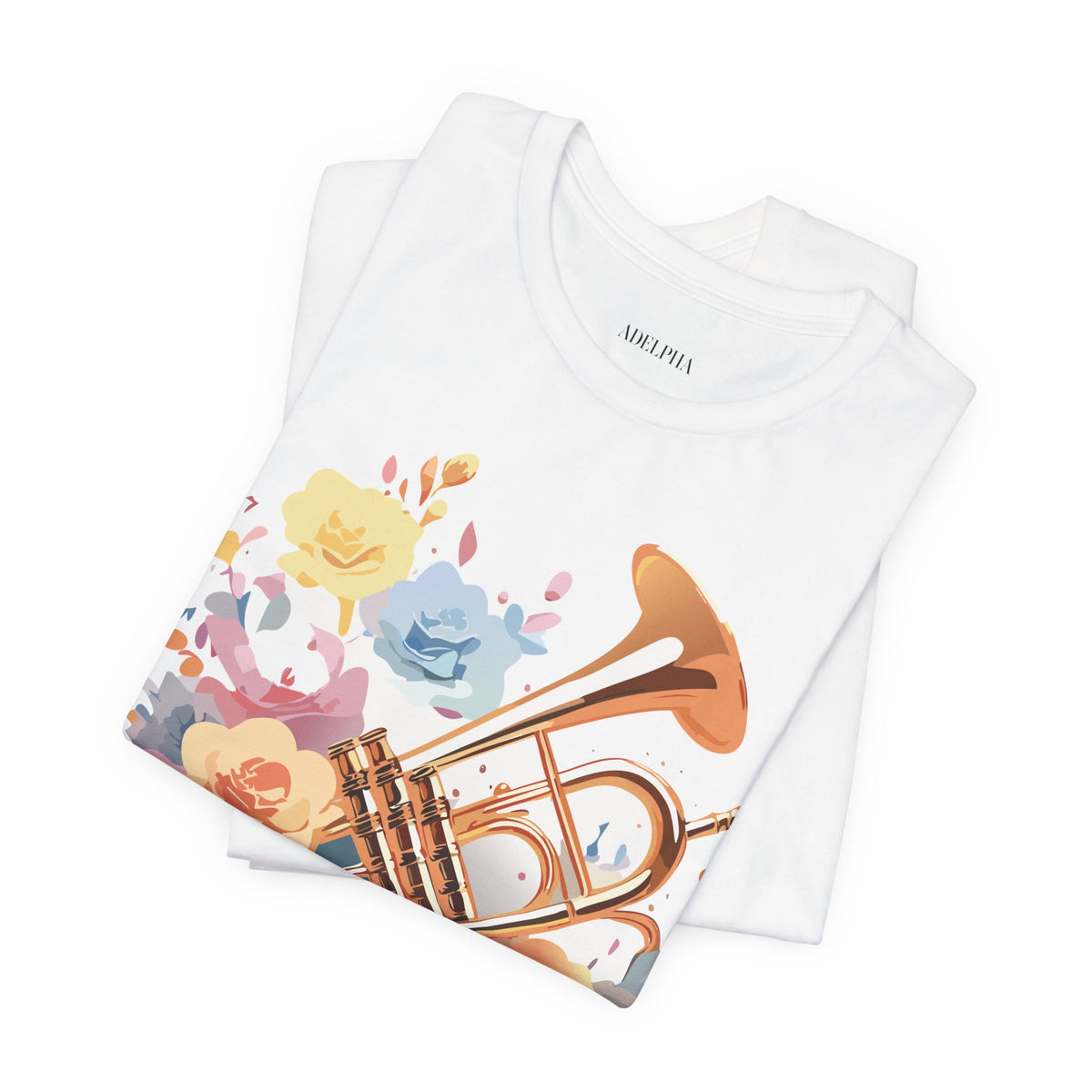 Music Graphic Unisex Cotton Bella+Canvas Tee with Art Design m158