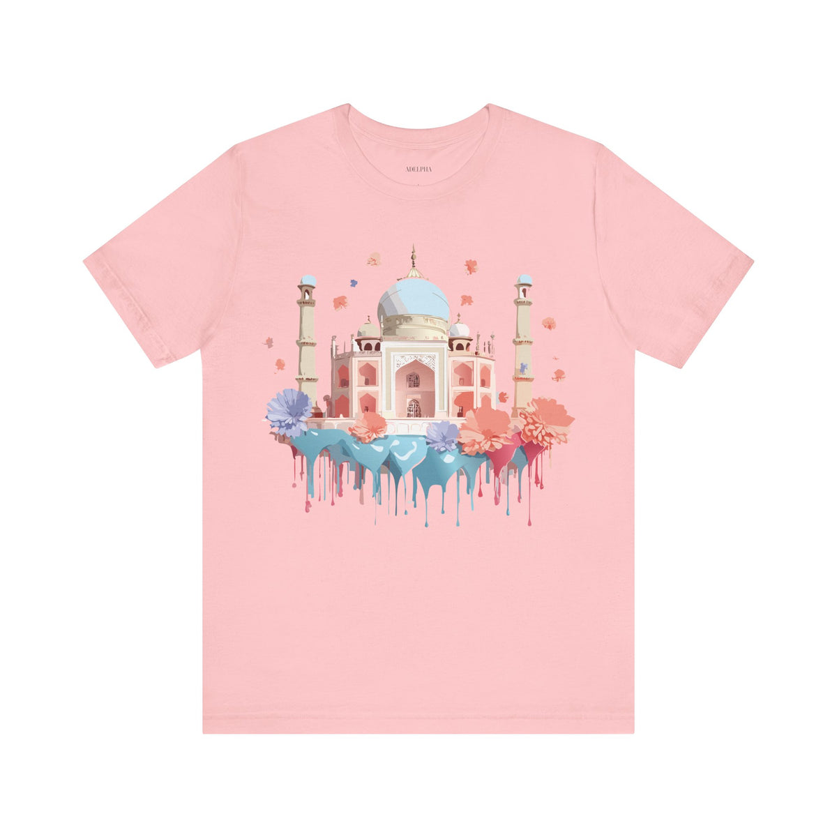 Unisex Cotton Bella+Canvas Tee with Taj Mahal