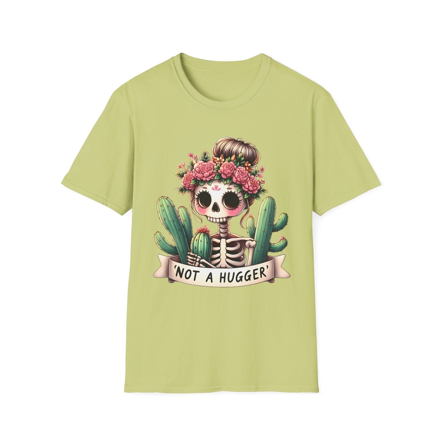 Skull Tee Shirt Unisex Skeleton Design Softstyle Cotton Tee Light Breathable Comfort Gildan 64000