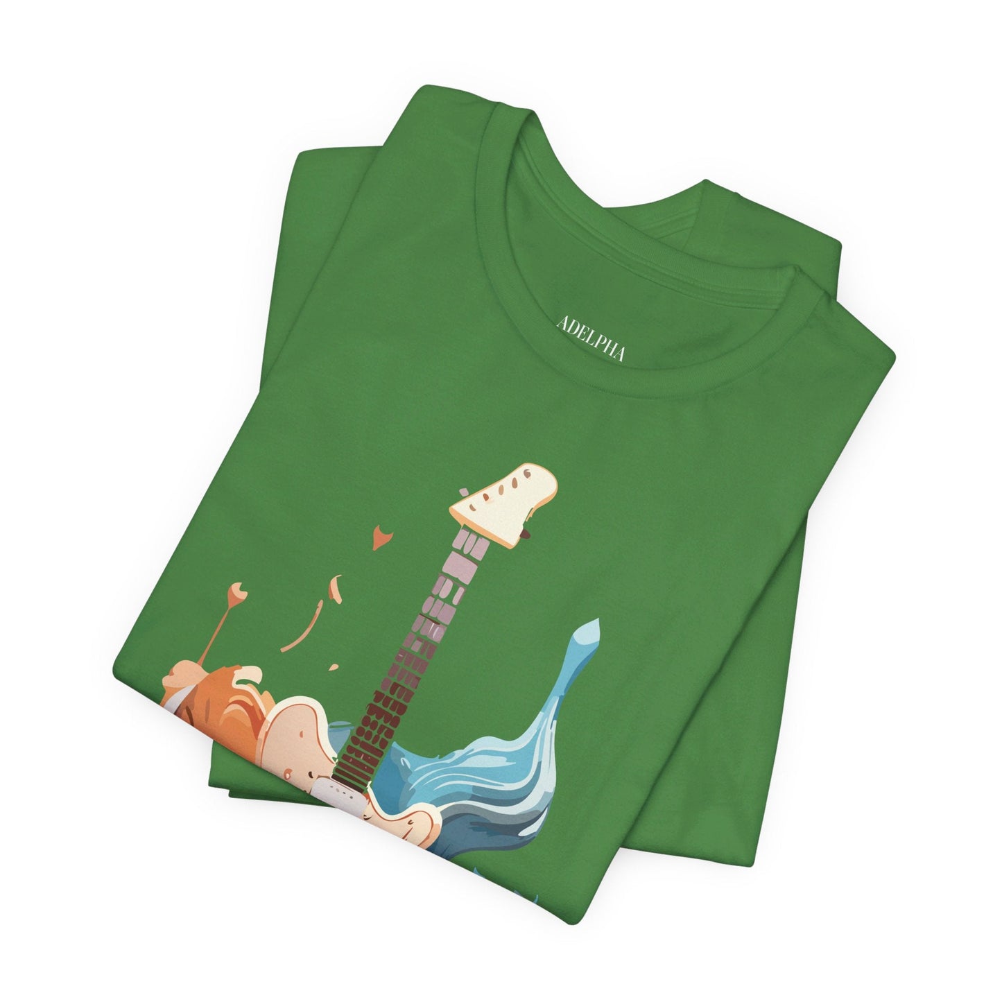 Adelpha Vintage Inspired Graphic Music T Shirt Unisex Short Sleeve Tee For Everyday Wear