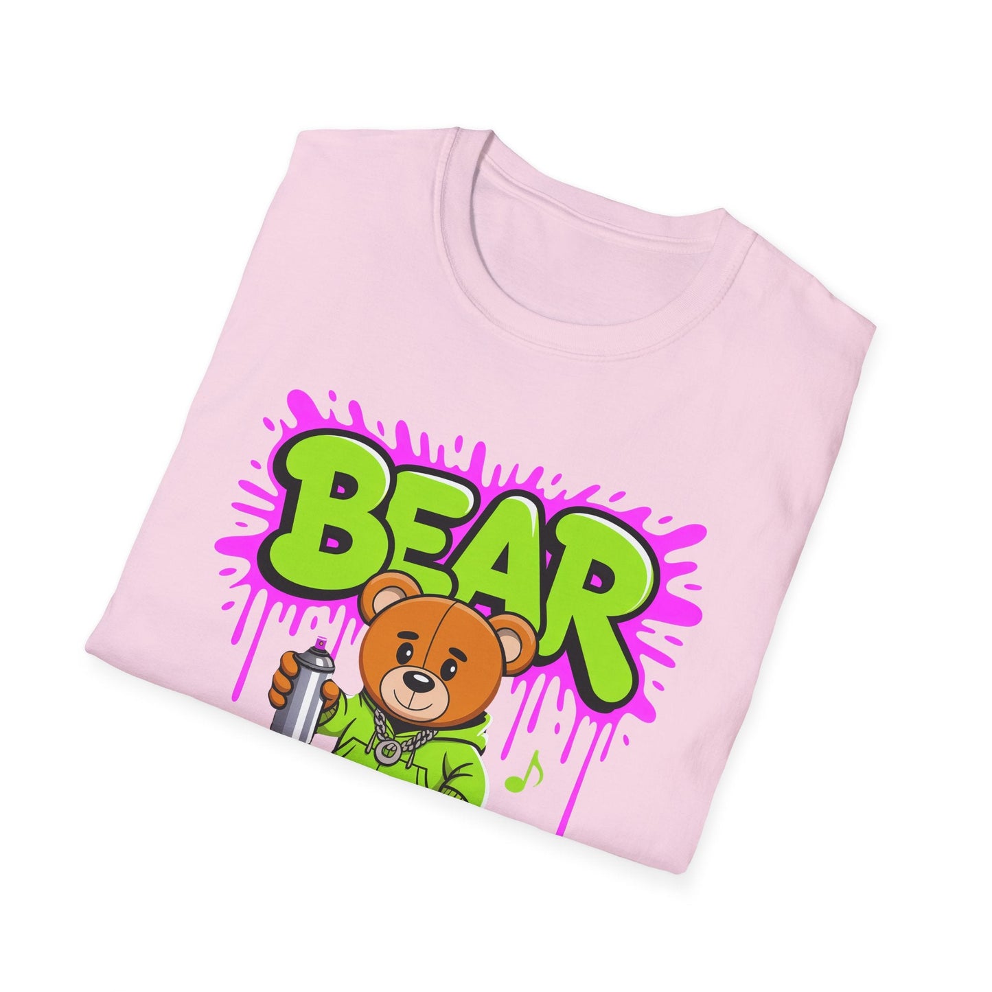 Unisex Cartoon T Shirt With Funny Animals Print Gildan Softstyle 64000 Tee Comfortable Everyday Wear