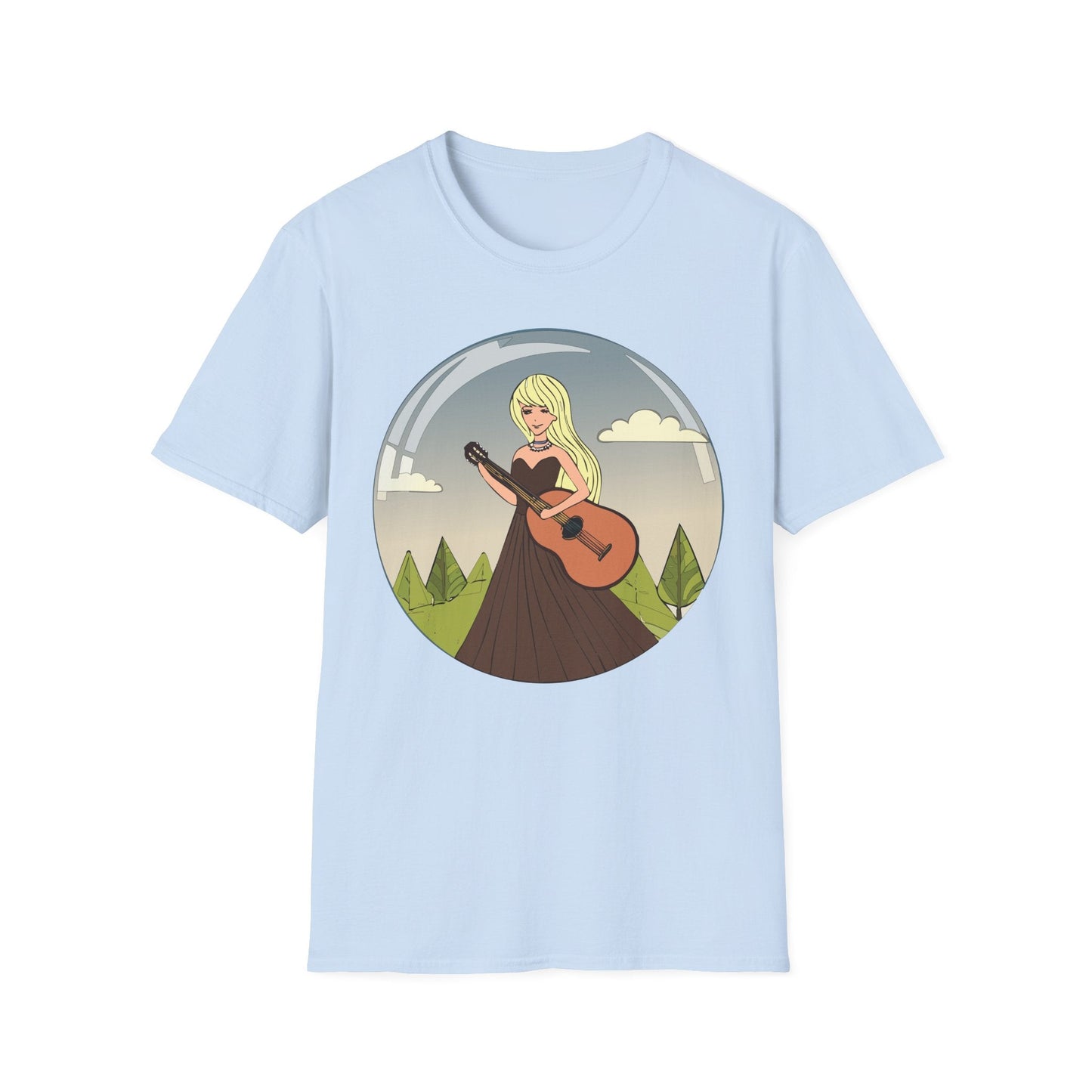 Womens Graphic T Shirt Art Design Tee Softstyle 100 Percent Ring Spun Cotton Short Sleeve