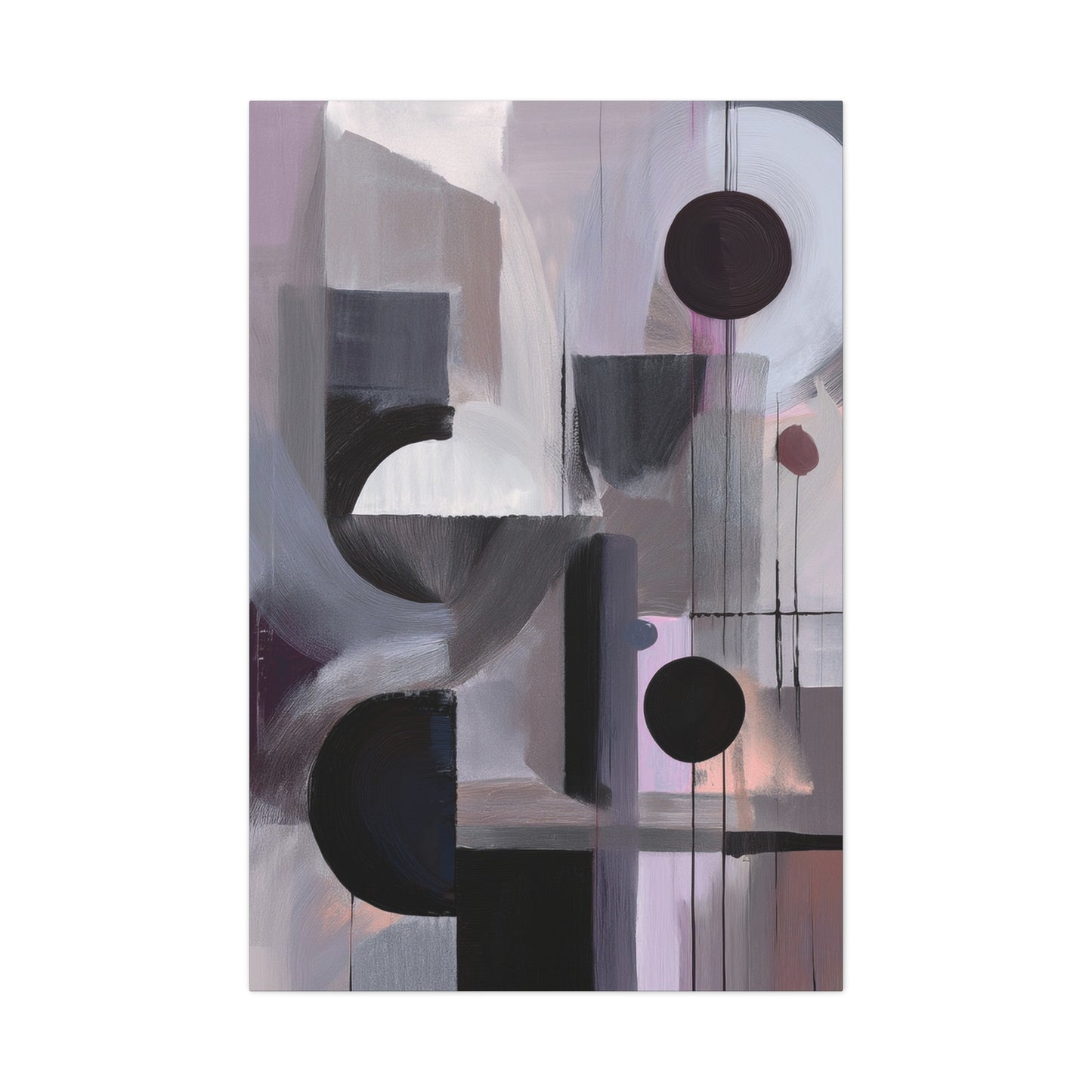 Abstract Geometric Painting Print Canvas 20x24,20x30,24x30 24x32,24x36,30x40 32x48,36x48,40x60 Pine-Wood Inner Frame ABS-46