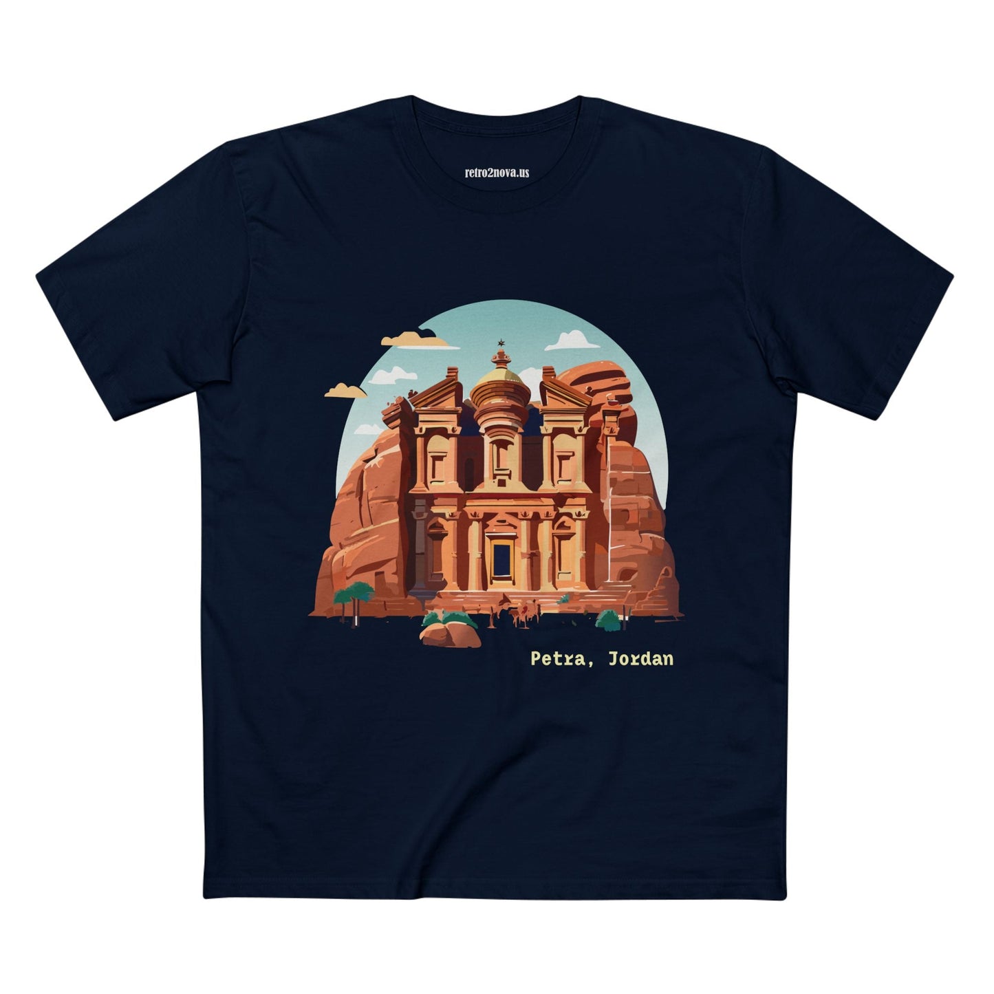Petra Travel Shirt Unisex Premium Cotton Tee With Original Art Design For Tourists TT22