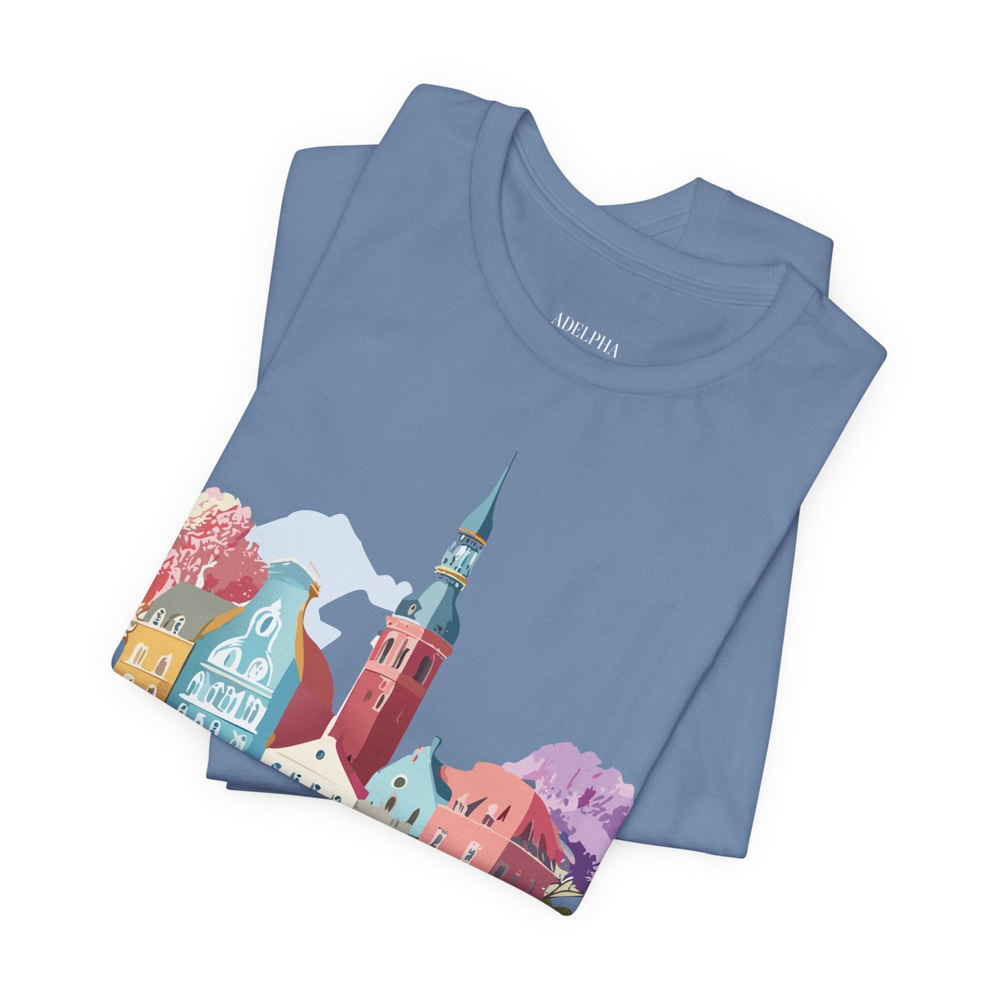 Germany Graphic Tee for Unisex Short Sleeve Shirt by Adelpha Art Design Vintage Inspired