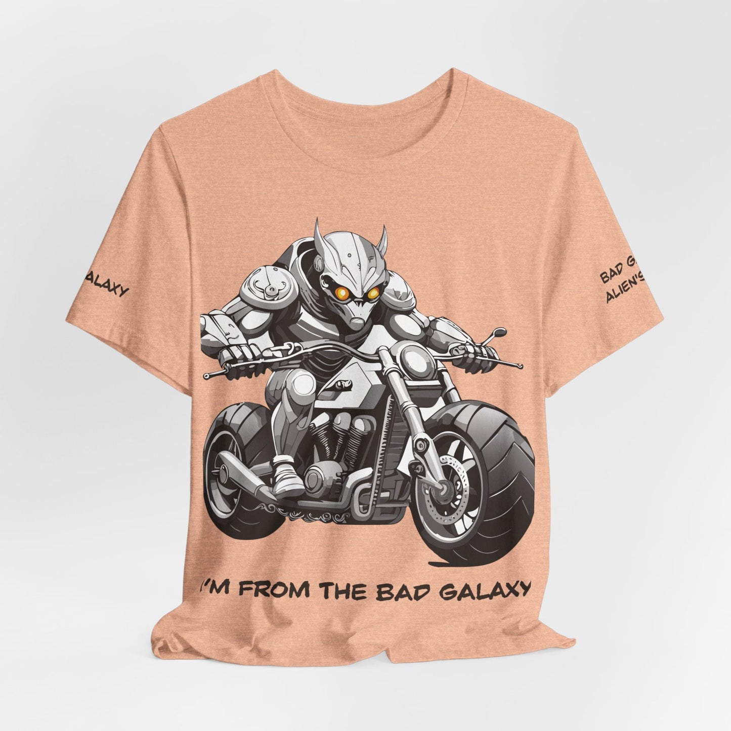 Alien Tee Shirt From Bad Galaxy USA Made To Order Cotton Tee With Eco Friendly Inks Now