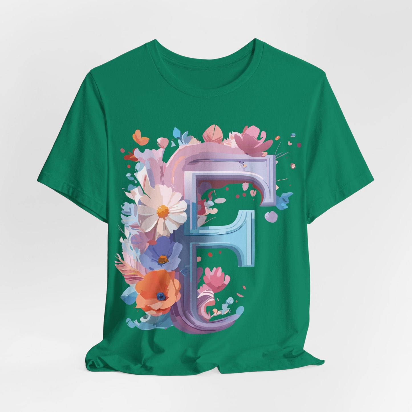 Letter F Shirt Graphic Tee Unisex Vintage Inspired Artwork From Adelpha Premium Short Sleeve