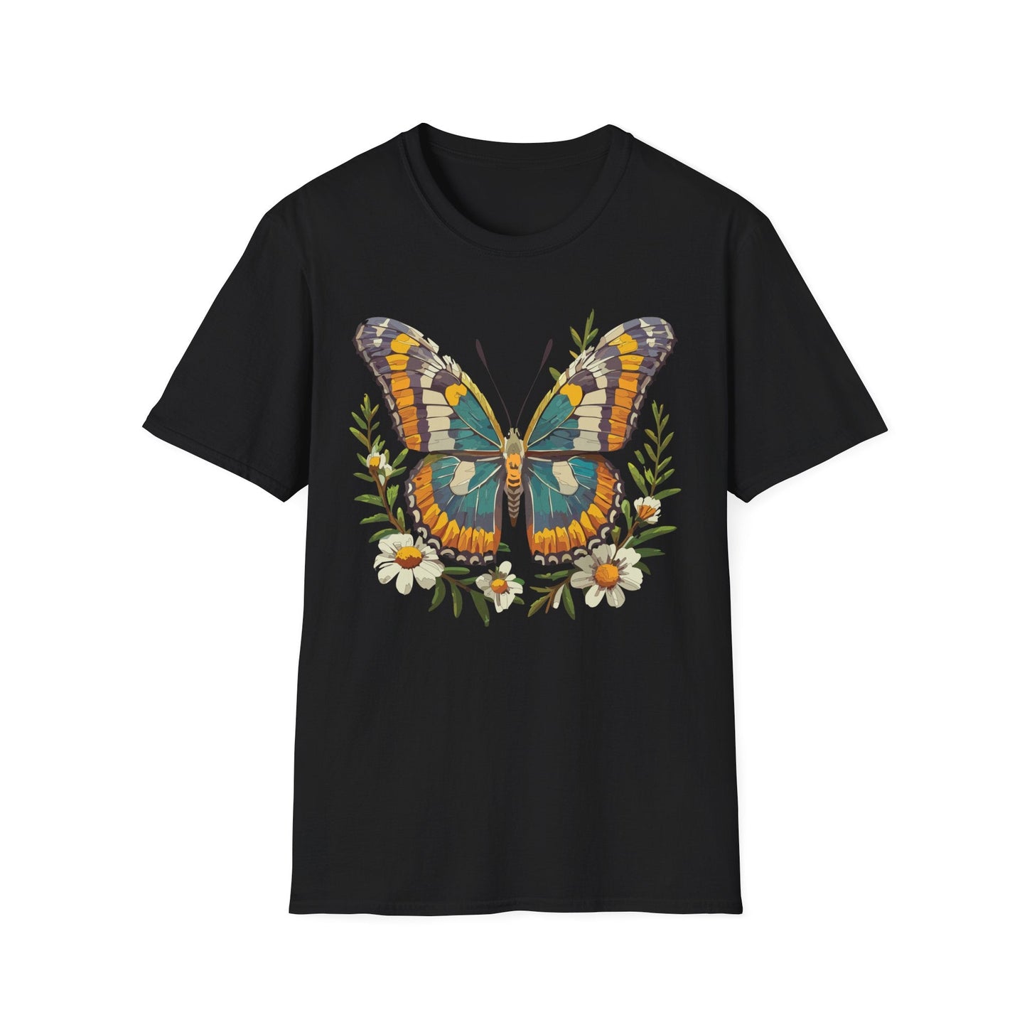 Monarch Butterfly Shirt Unisex T Shirt Softstyle 100 Percent Ring Spun Cotton Comfort