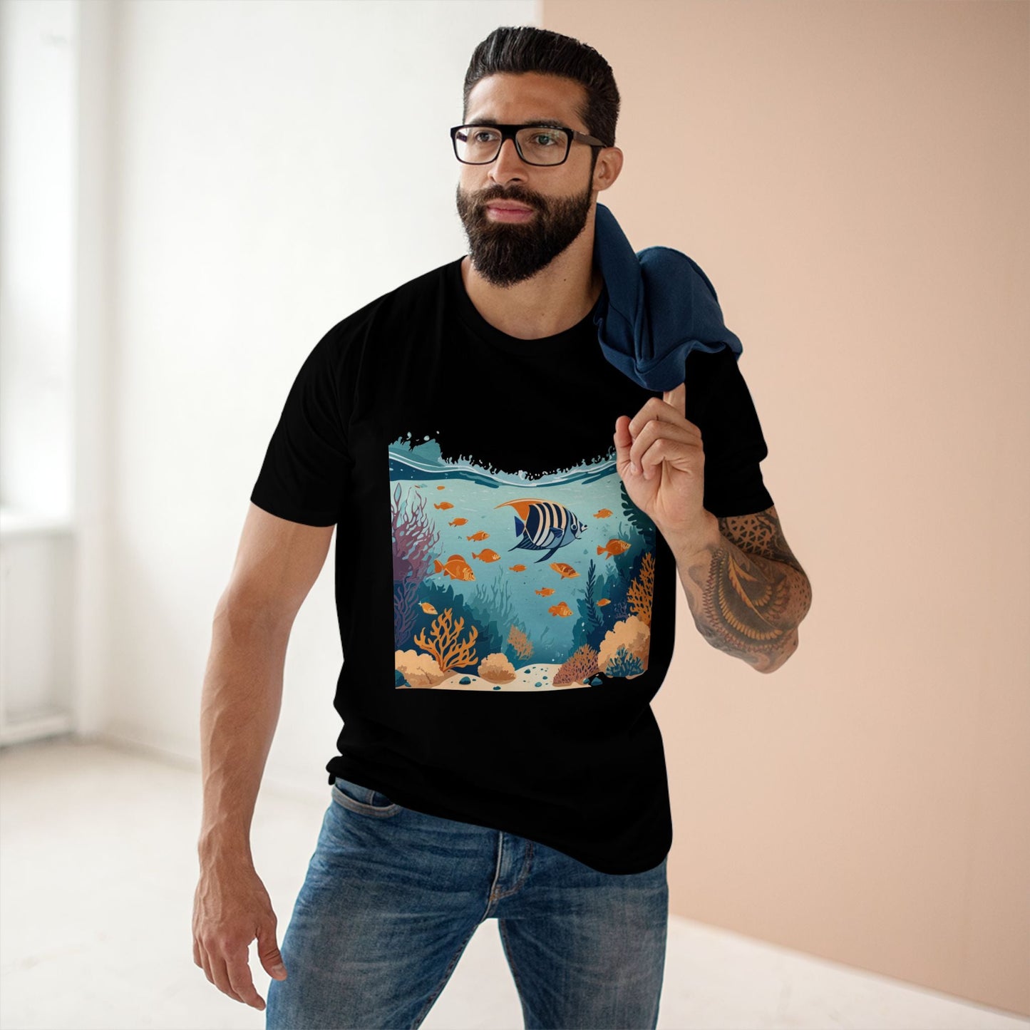 Ocean Pacific Unisex Premium Cotton Art Tee OP 7 Original Design Retro2Nova Collection