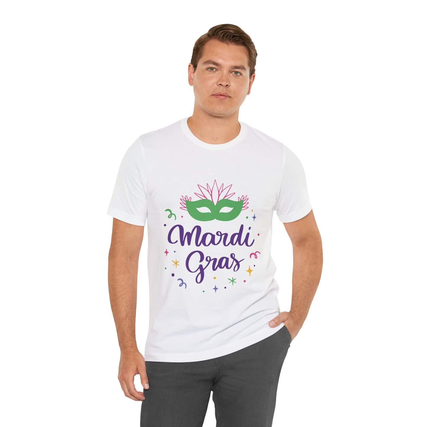 Unisex Cotton Tee Shirt for Mardi Gras