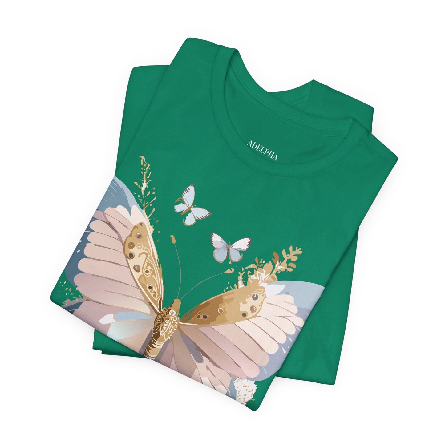 Butterfly Graphic Tee Unisex Short Sleeve Art Design By Adelpha