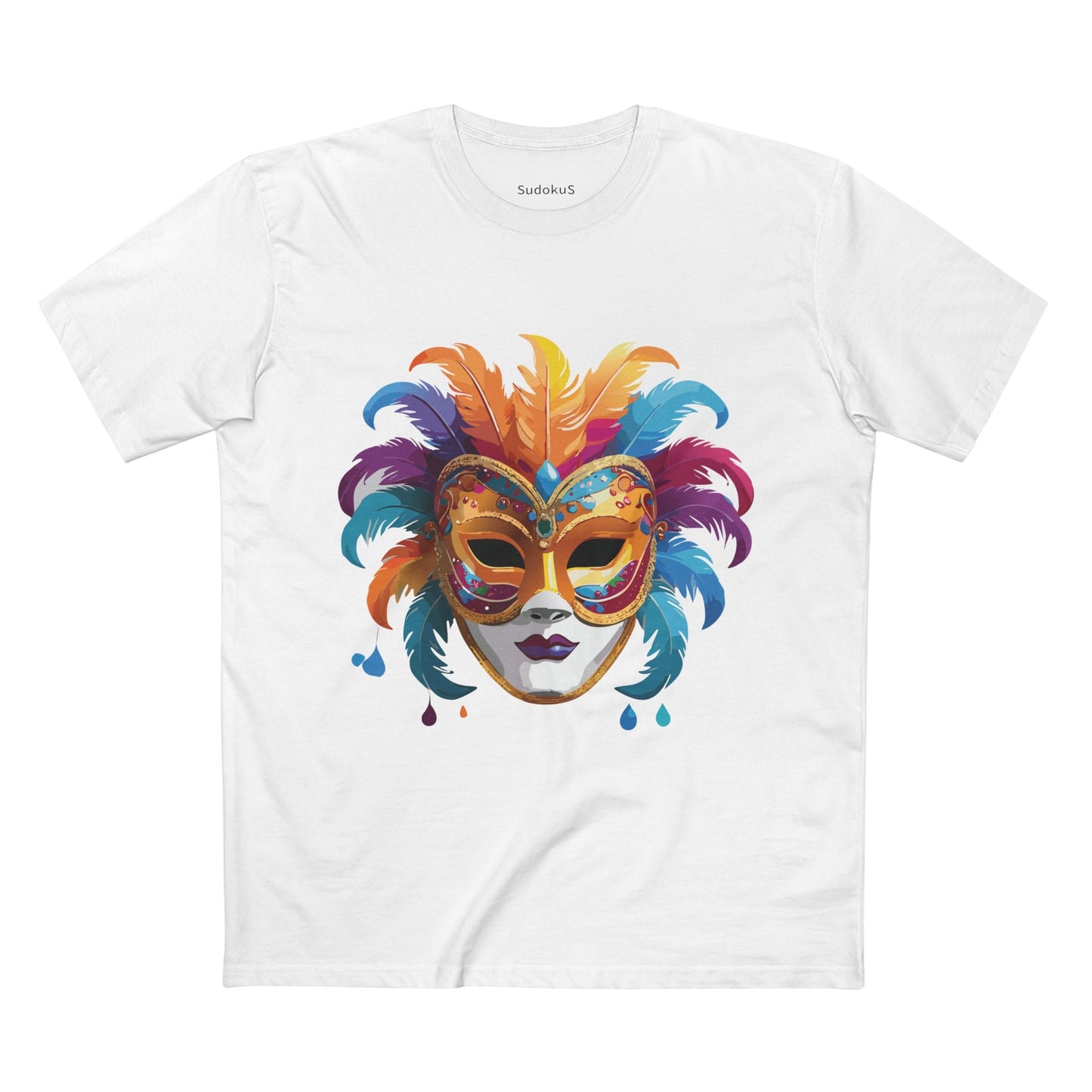 Mask Graphic Unisex 100 Cotton Staple Tee 37