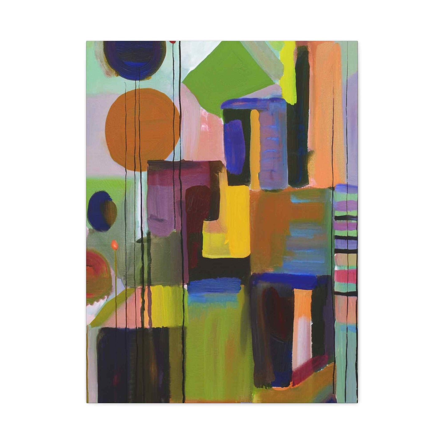 Abstract Painting Print Canvas 20x24,20x30,24x30, 24x32,24x36,30x40, 32x48,36x48,40x60 Pine-Wood Inner Frame ABS-3