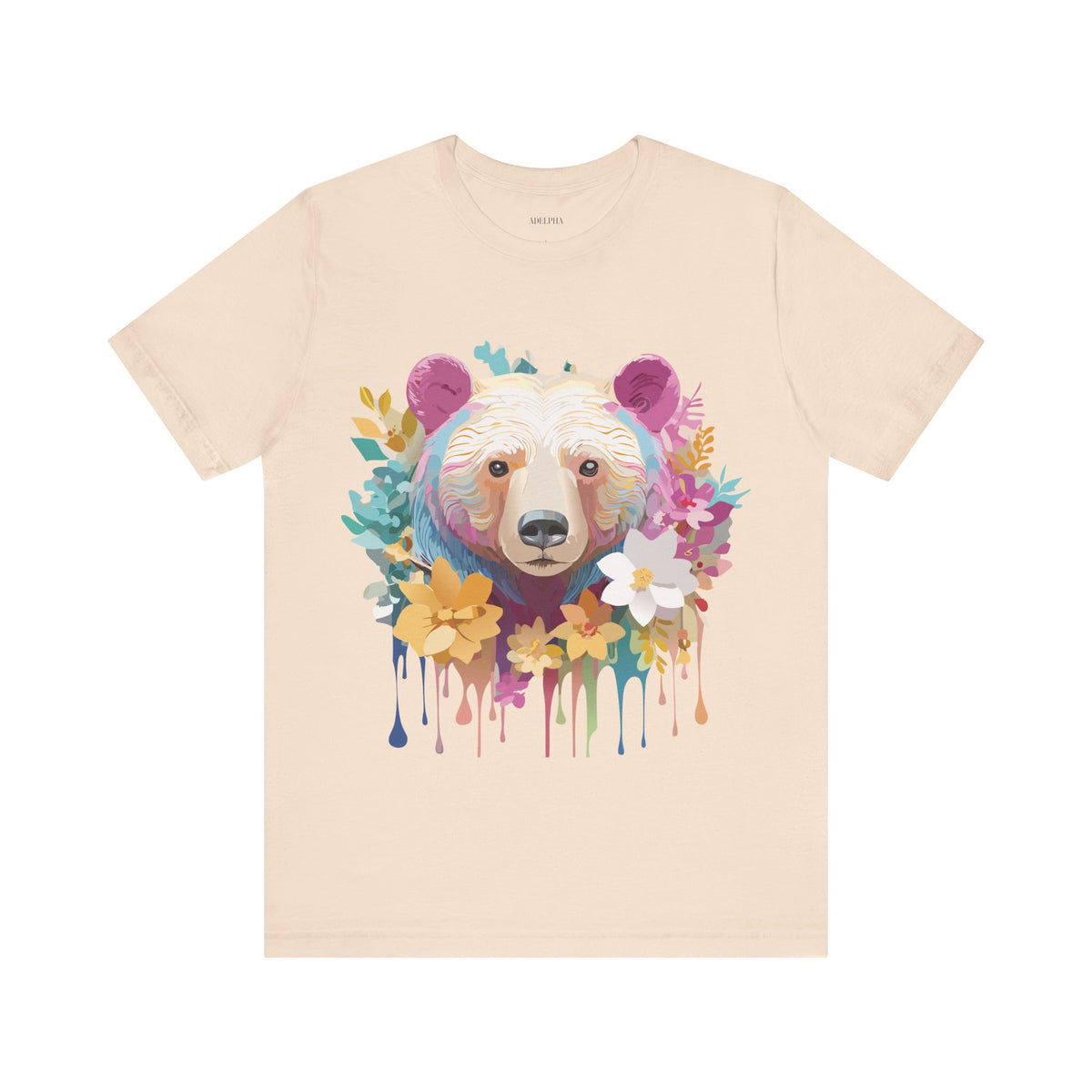 Bear Graphic Design Tee Bella+Canvas Unisex 100 Cotton Tee Shirt a115