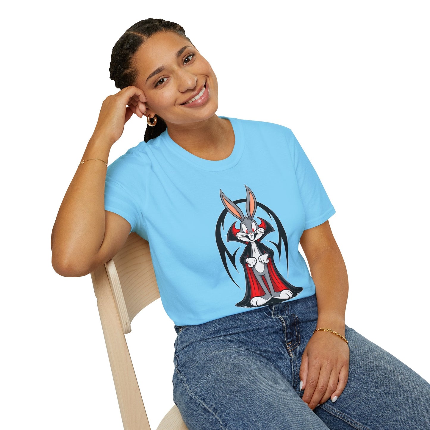 Bugs Bunny Shirt Unisex T Shirt Cartoon Design Gildan Softstyle 64000 Premium Cotton Tee