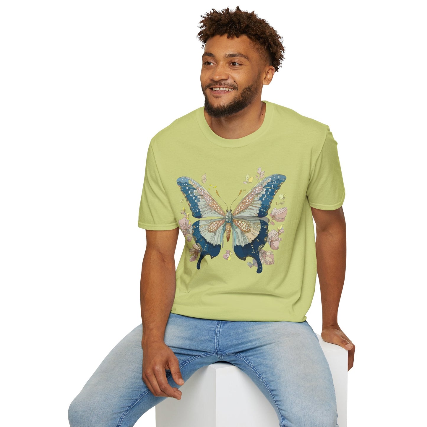 Butterfly Shirt Unisex T Shirt Monarch Butterfly Softstyle Gildan 100 Cotton Tee